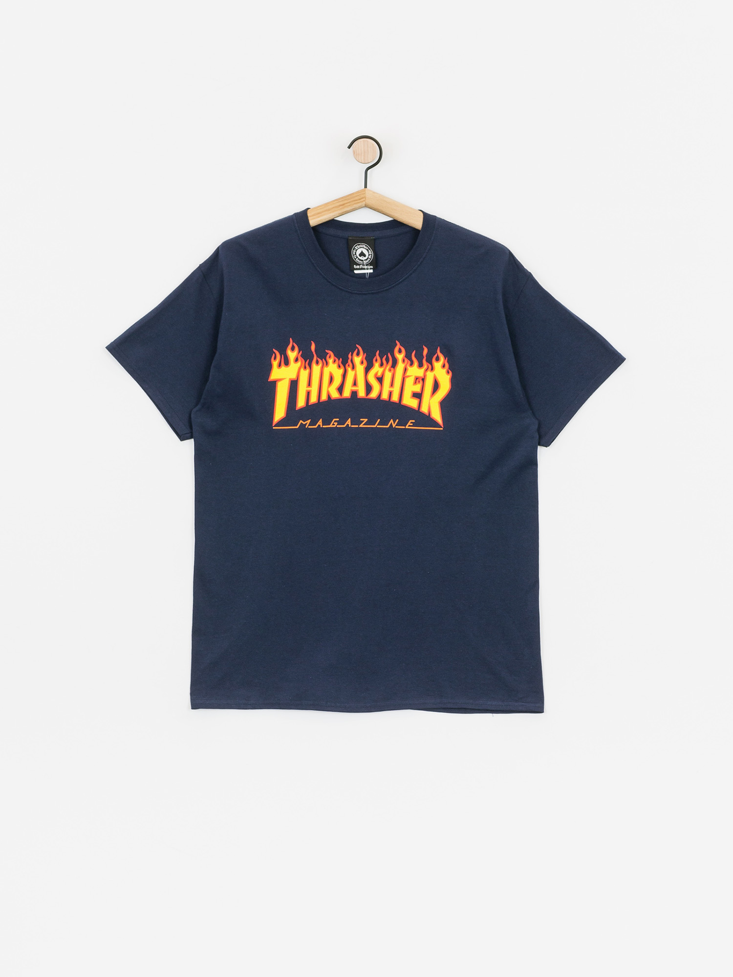 Thrasher T-Shirt Flame Logo (navy/blue)