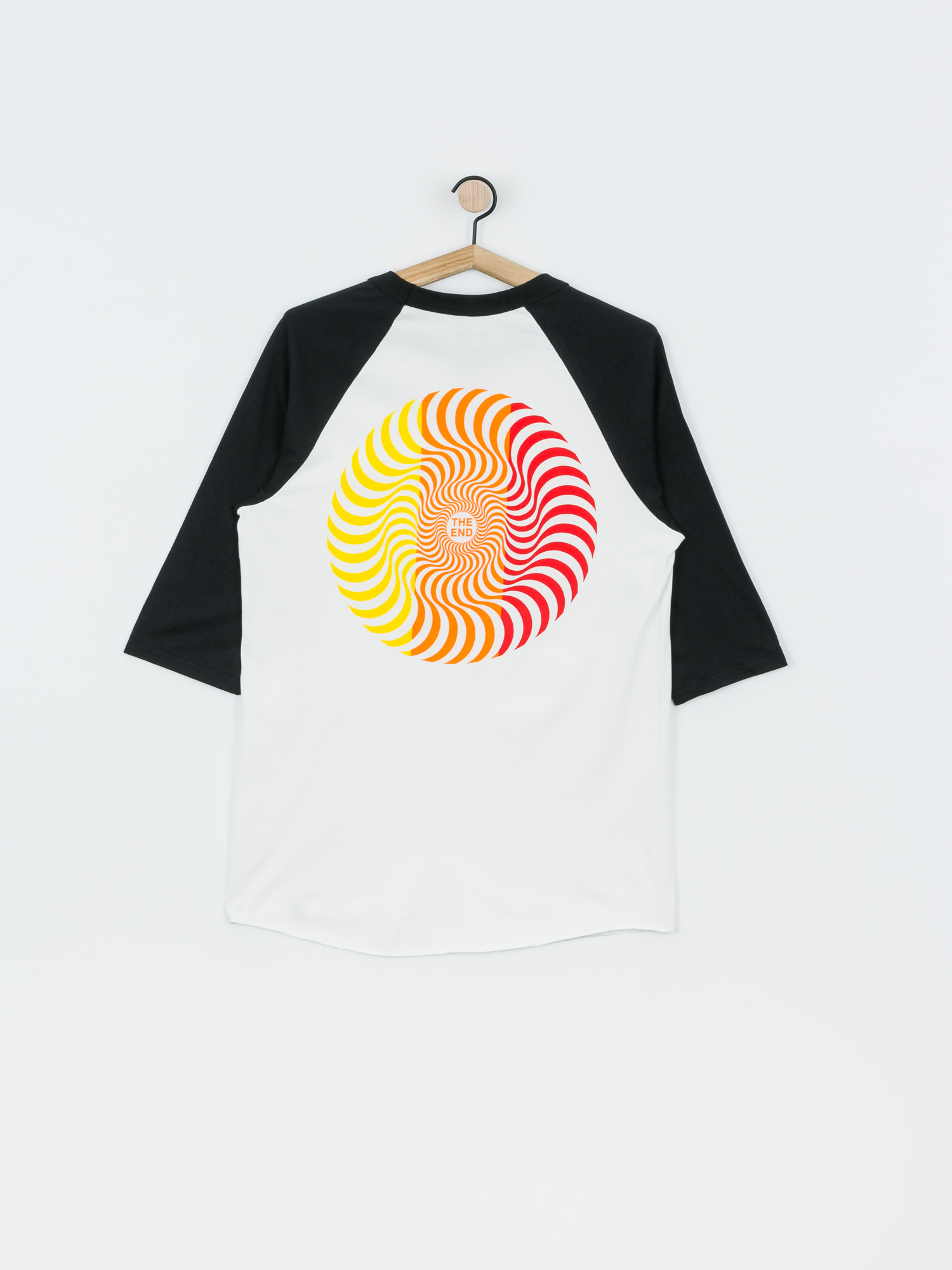 Spitfire Raglan Classic Swirl T-shirt (white/black/red)