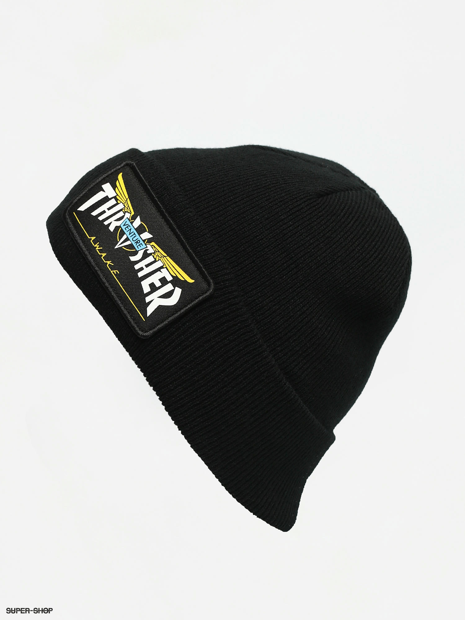 thrasher patch beanie