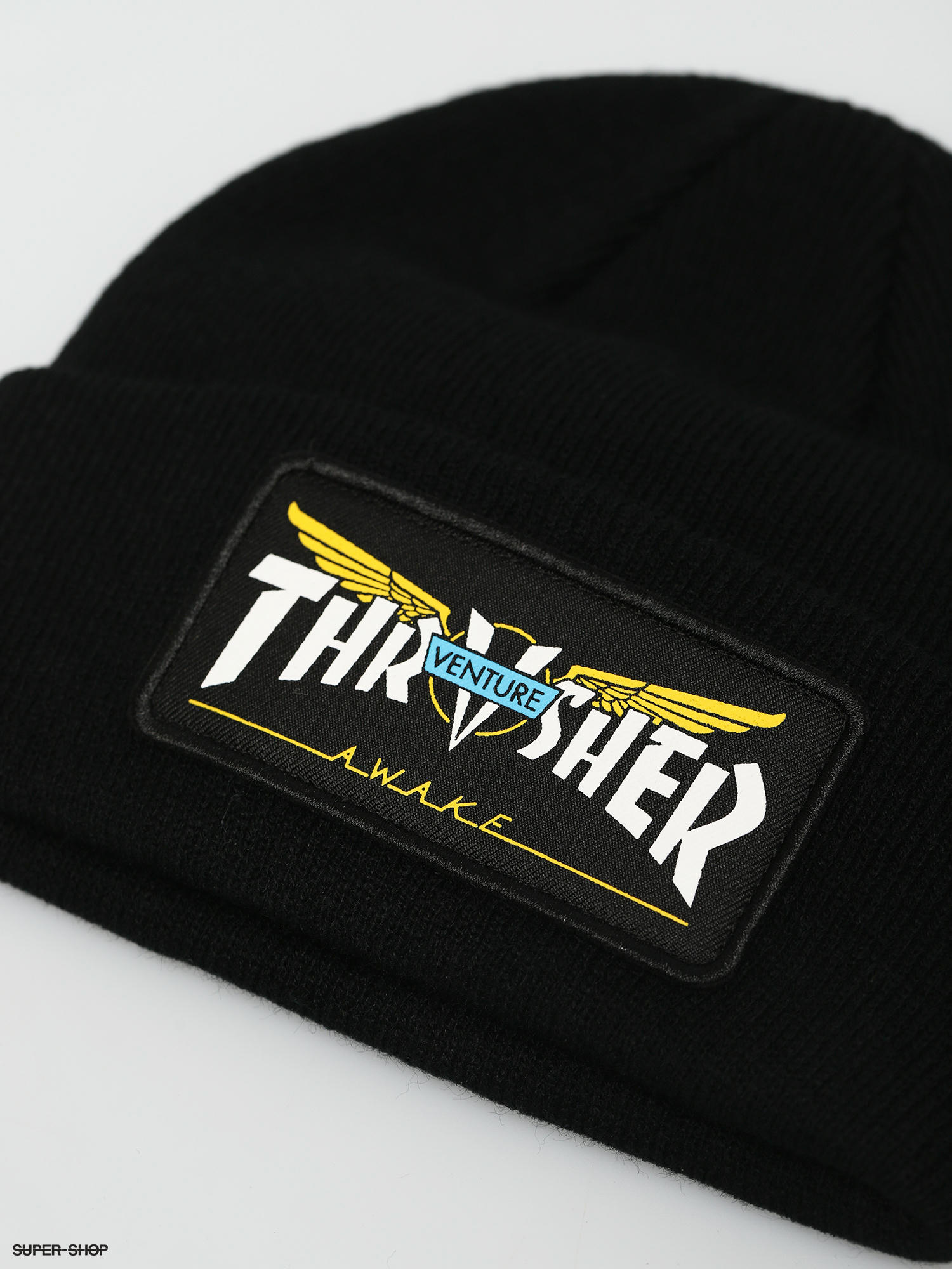 thrasher patch beanie