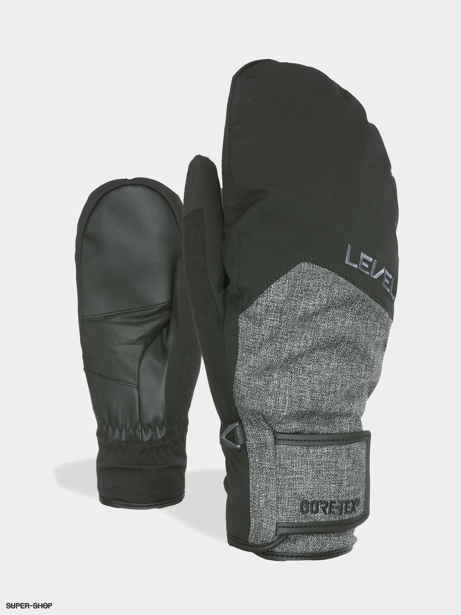 Level Rescue Mitt Gore Tex Gloves (black grey)