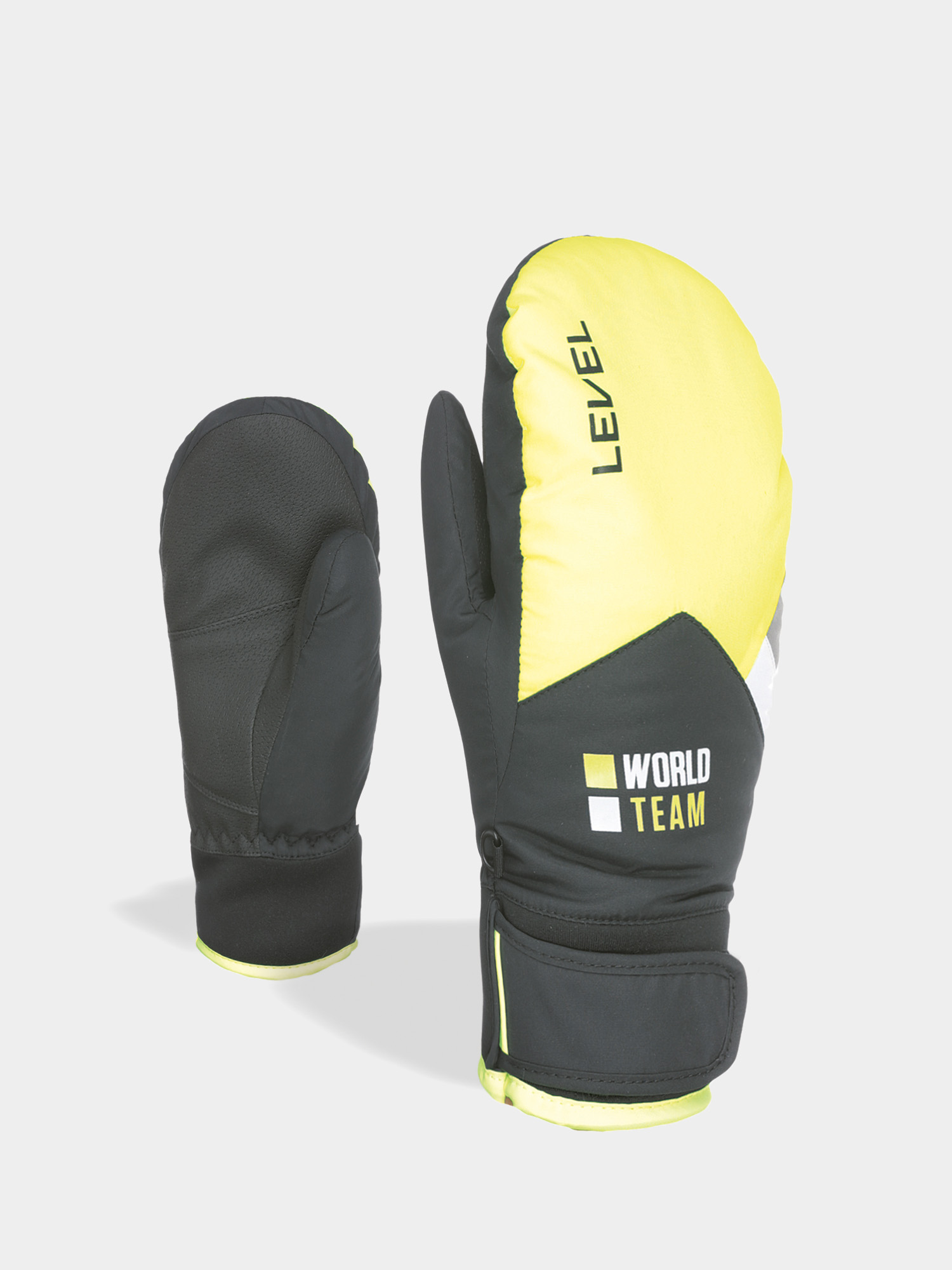 Level Team Jr Mitt Gloves (black yellow)