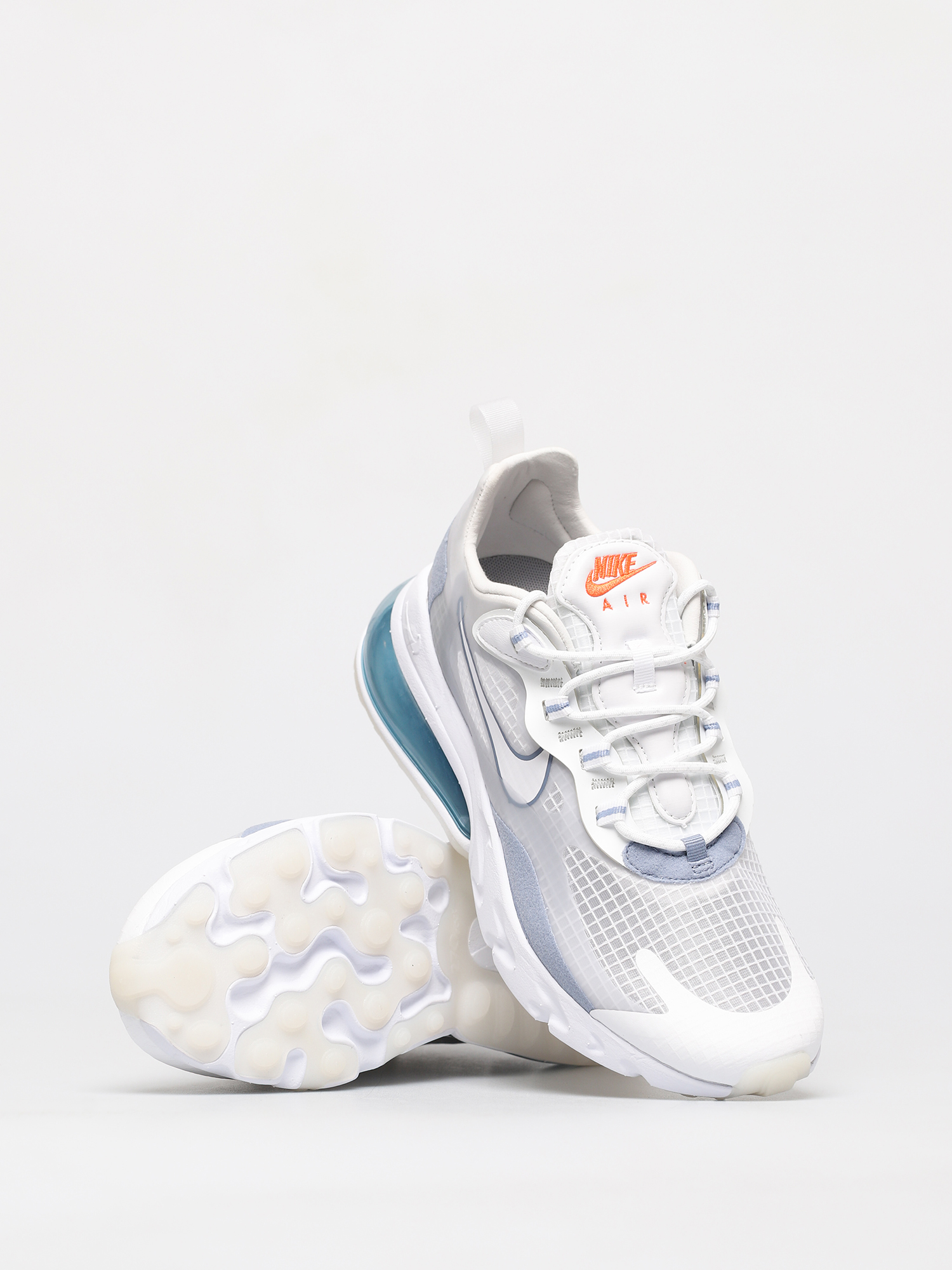 Nike Air Max 270 React Se Shoes (white/white pure platinum indigo fog)