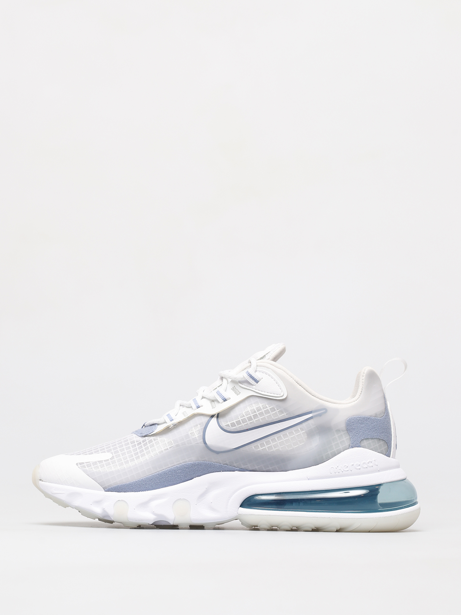 Nike Air Max 270 React Se Shoes (white/white pure platinum indigo fog)