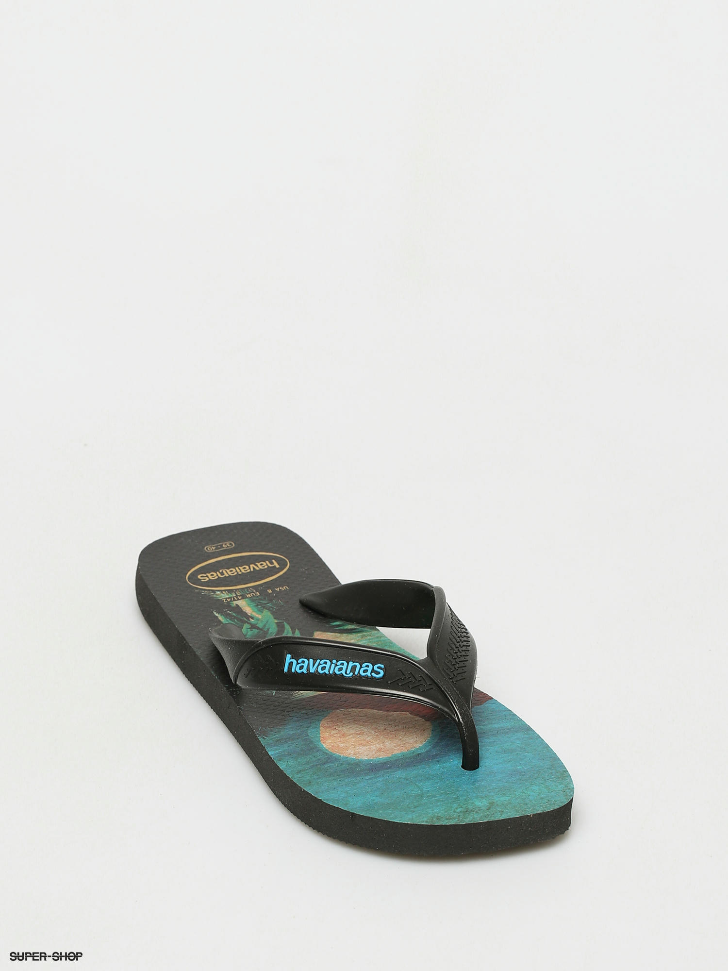 turquoise havaianas flip flops