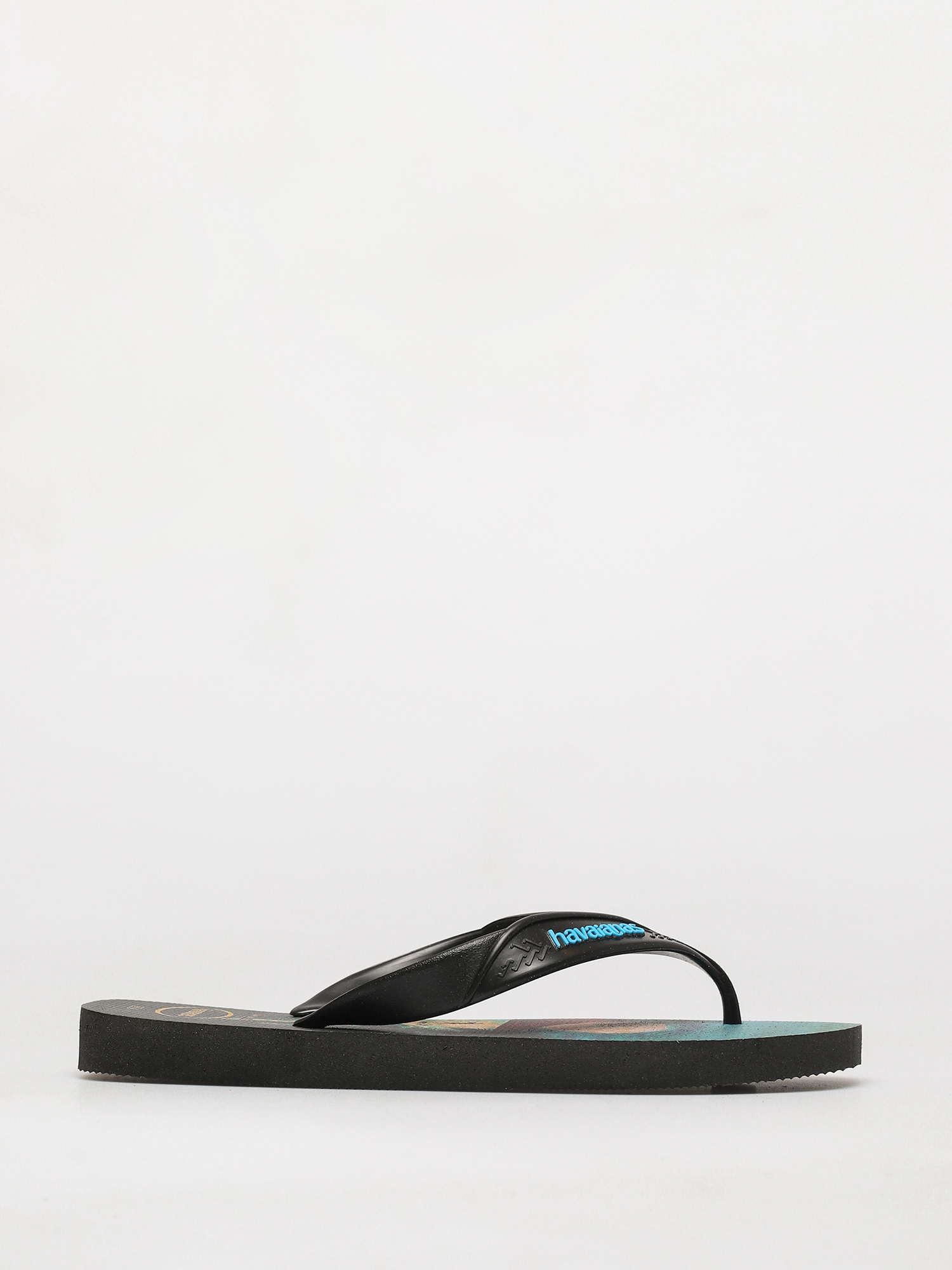 Havaianas Hav Surf Flip Flops (black/black/turquoise)