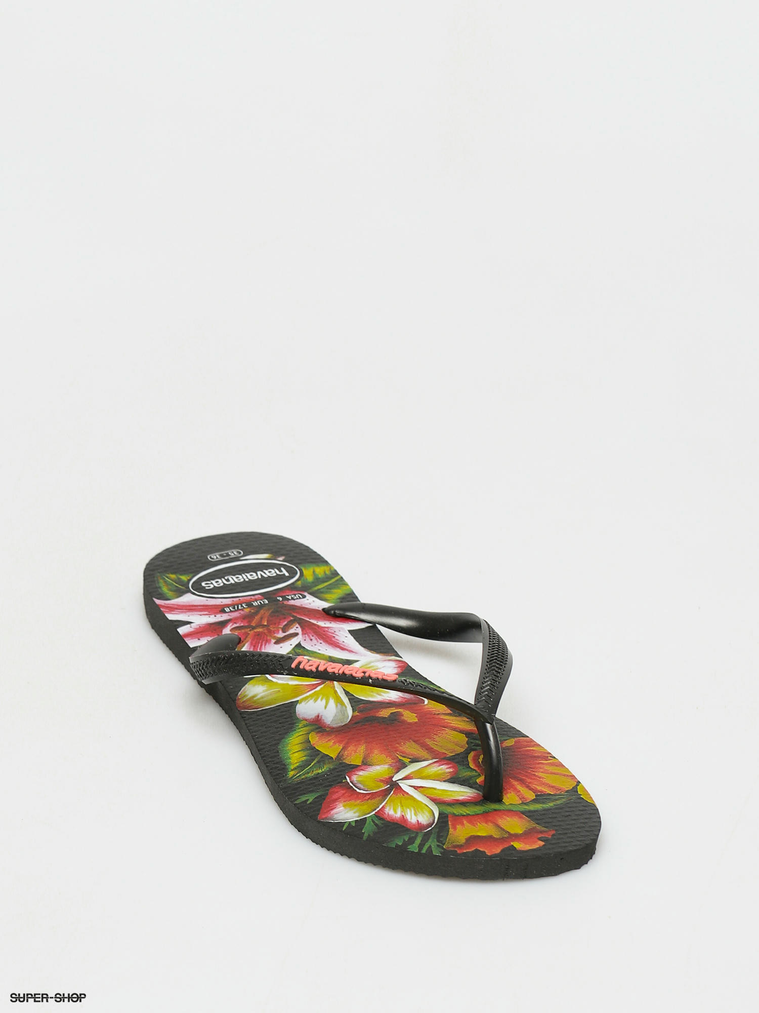 Havaianas Hav Slim Floral Flip-flops Wmn (black/black)