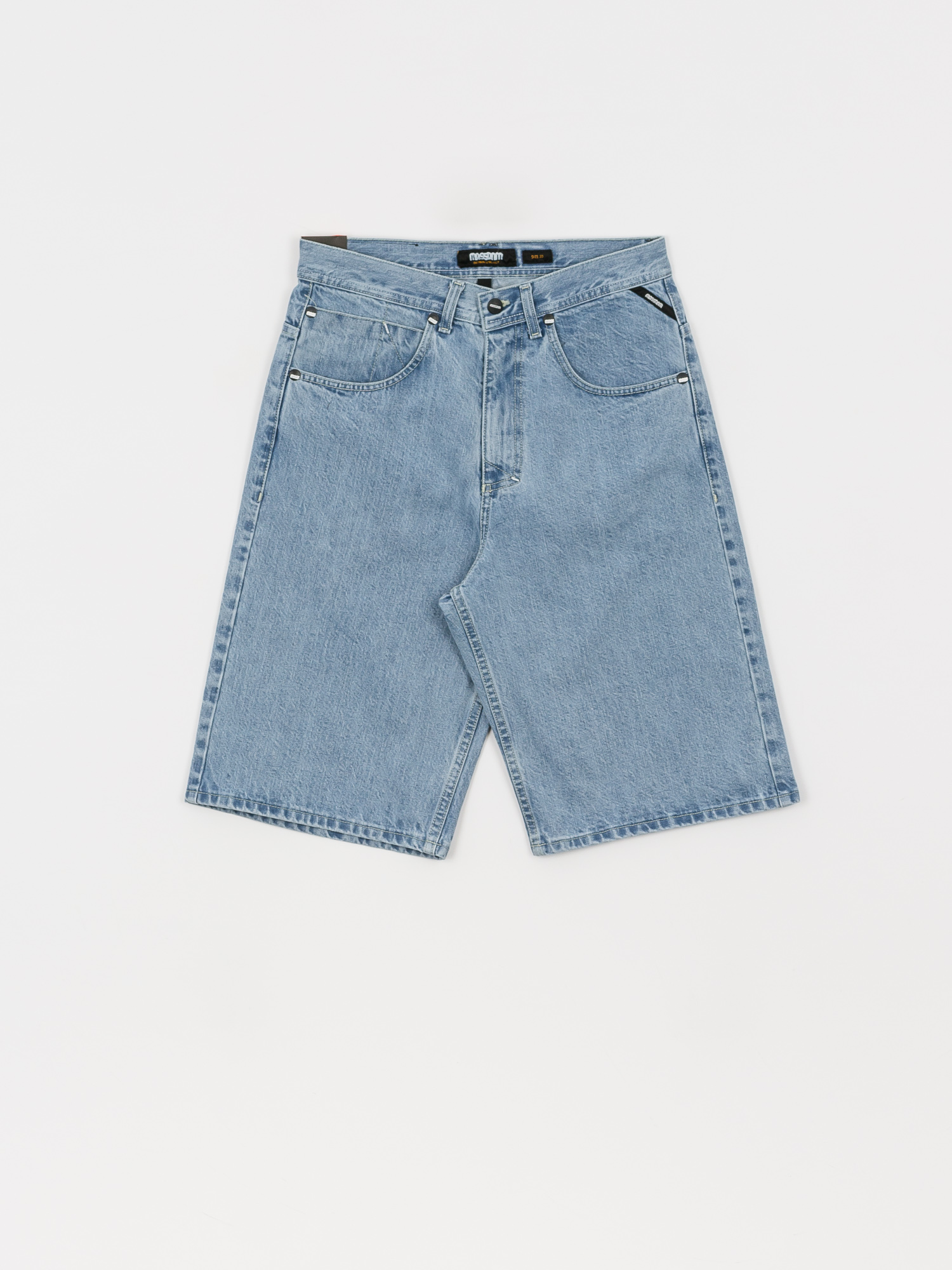 MassDnm Slang Jeans Shorts (light blue)
