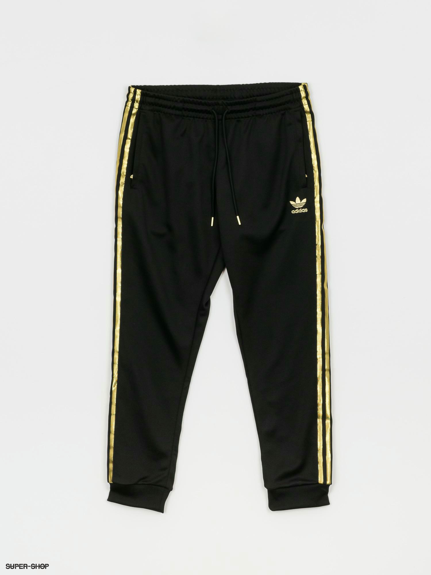 Adidas hose store schwarz gold