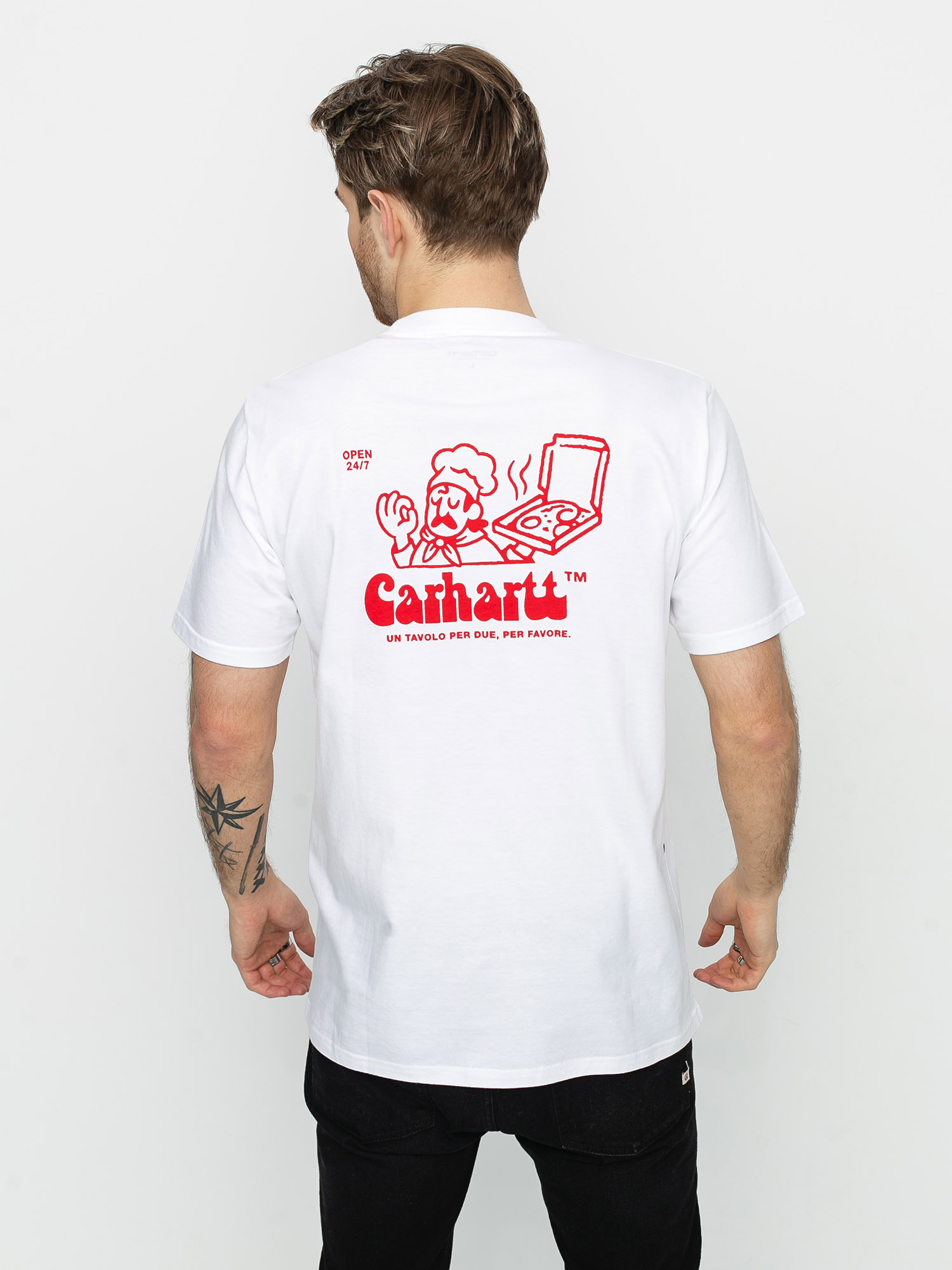 Apparel Carhartt Bene T Shirt White Relaxed Fit Pocket Heart T