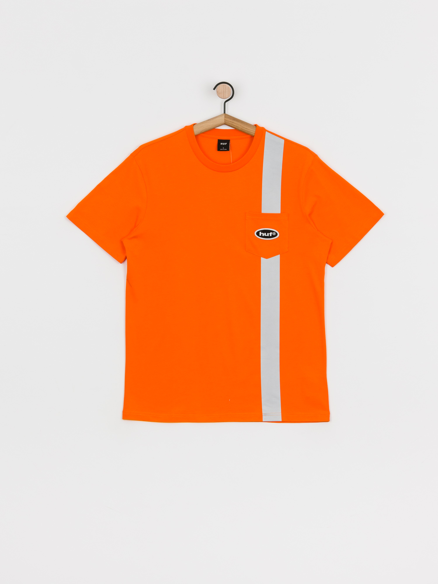 HUF Safety Pocket T-shirt (safety orange)