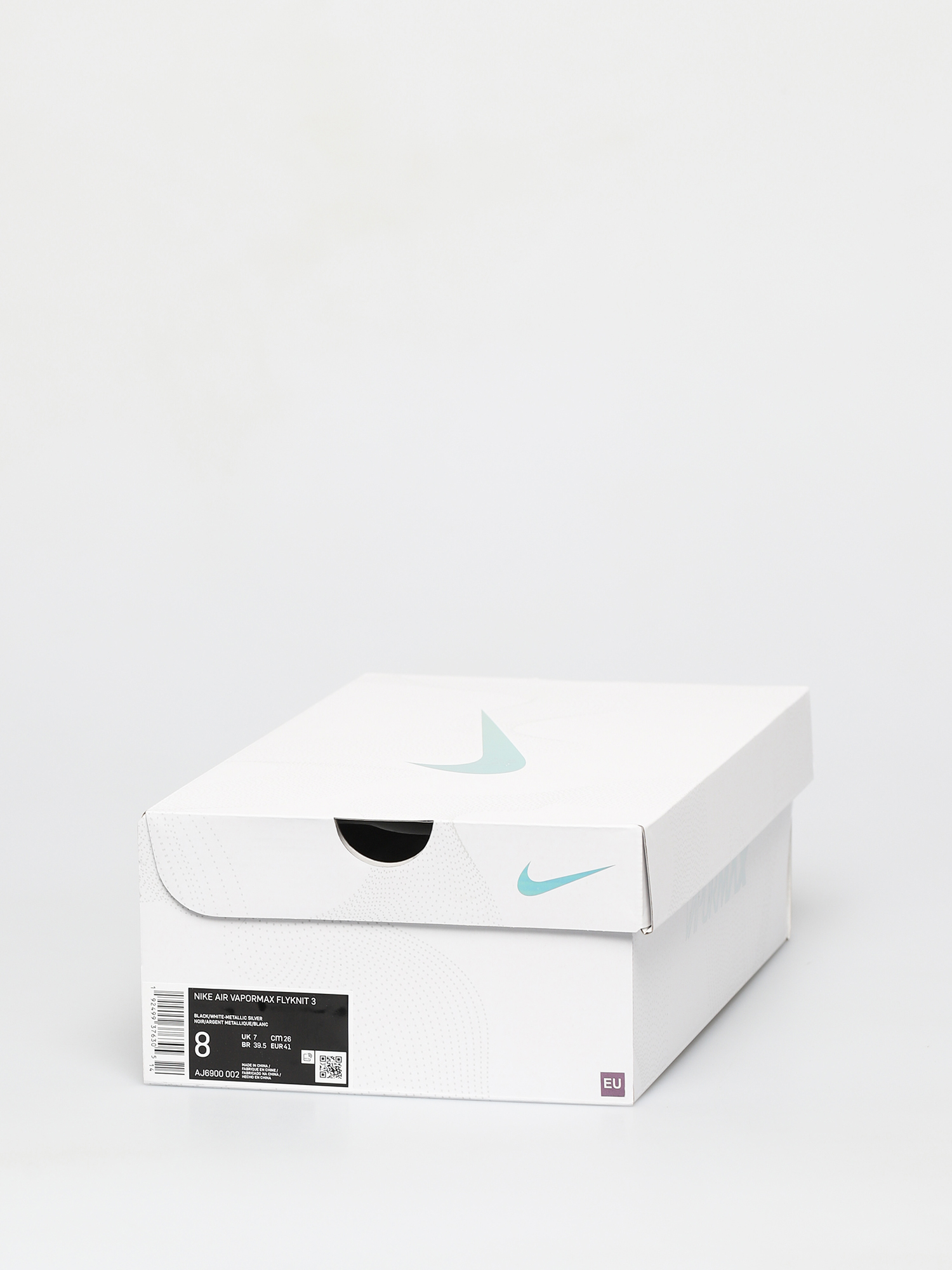 Nike Air VaporMax Flyknit 3 Shoes (black/white metallic silver)