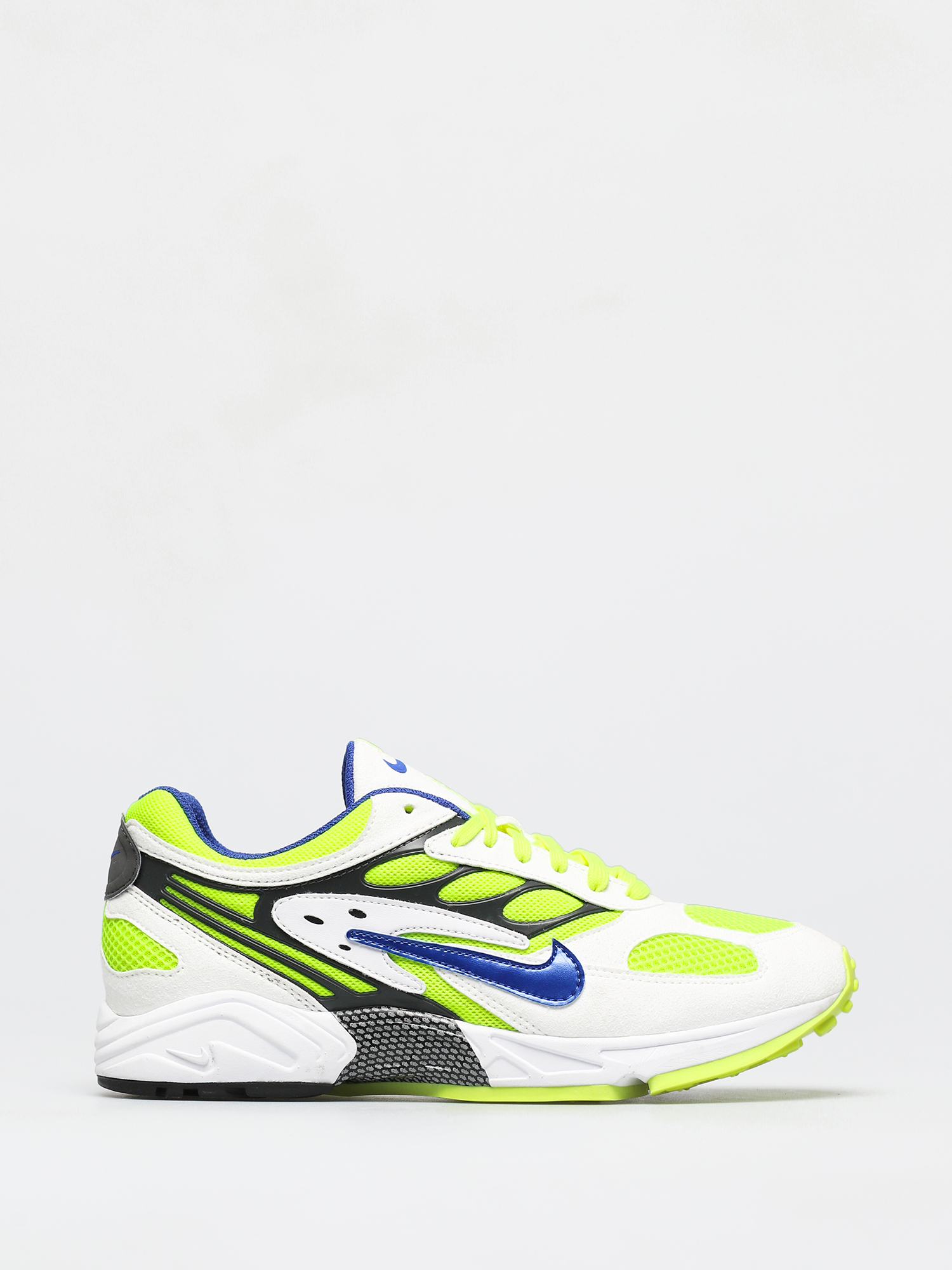 Nike Air Ghost Racer Shoes white (white/hyper blue neon yellow