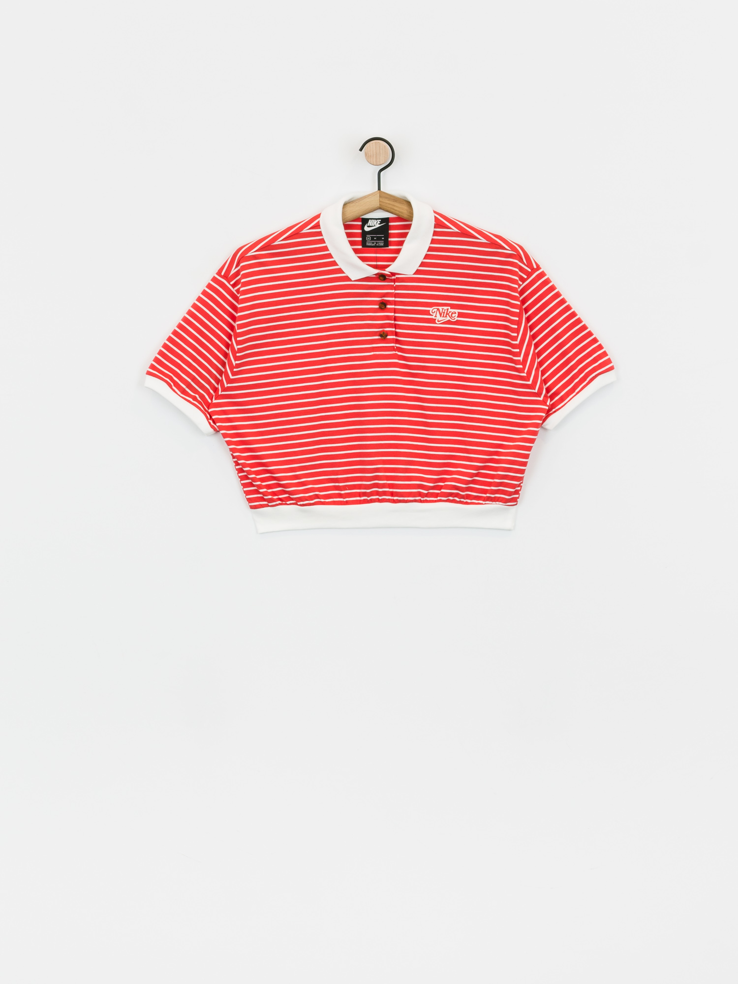 track red nike shirt