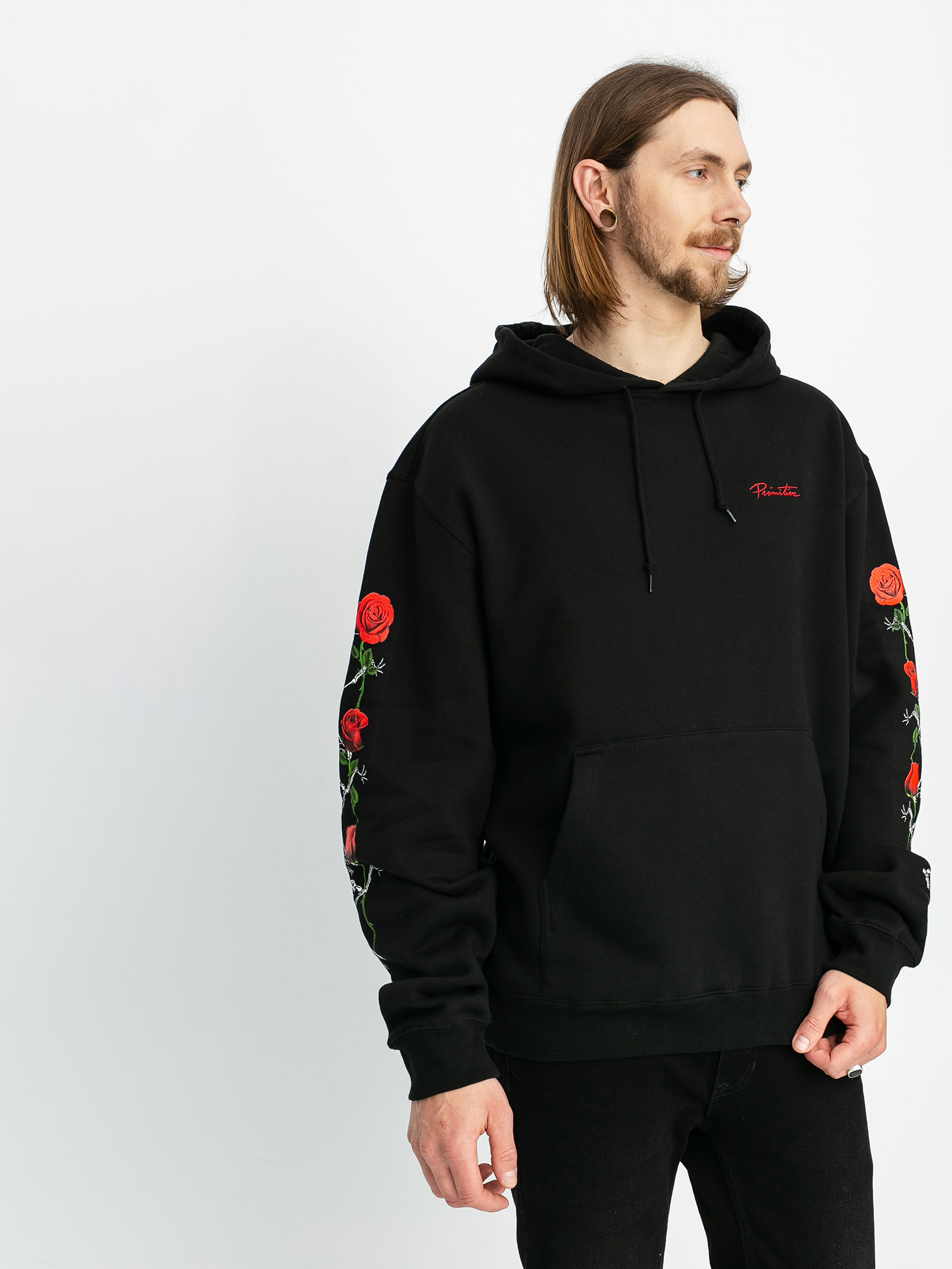 primitive rose hoodie