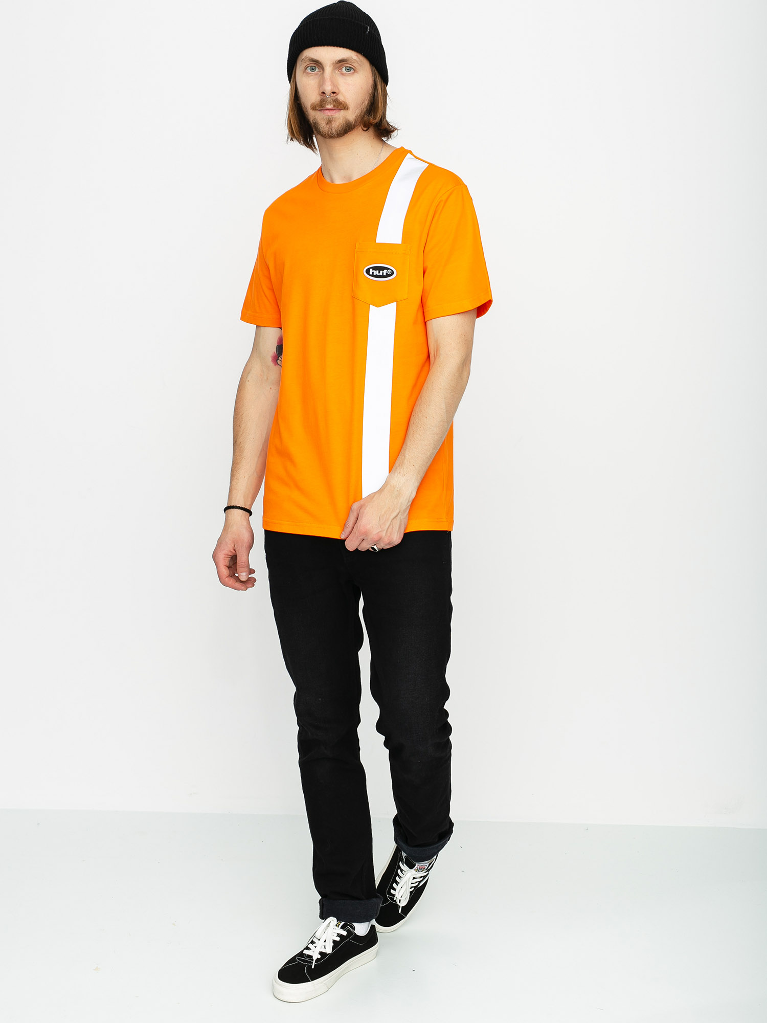 HUF Safety Pocket T-shirt (safety orange)