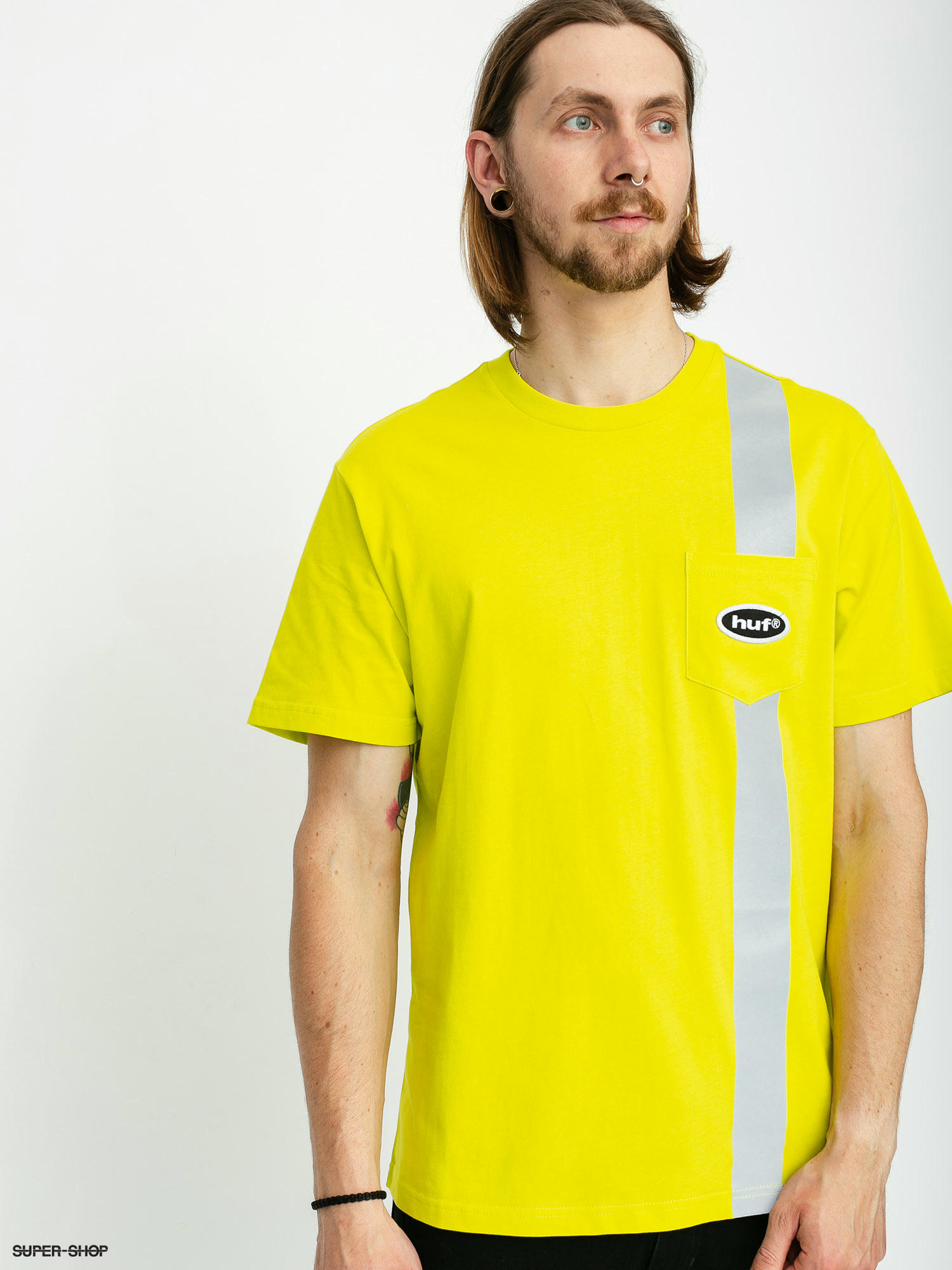 HUF Safety Pocket T-shirt (safety yellow)
