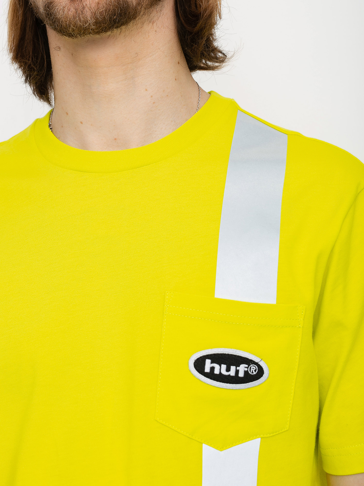 HUF Safety Pocket T-shirt (safety yellow)