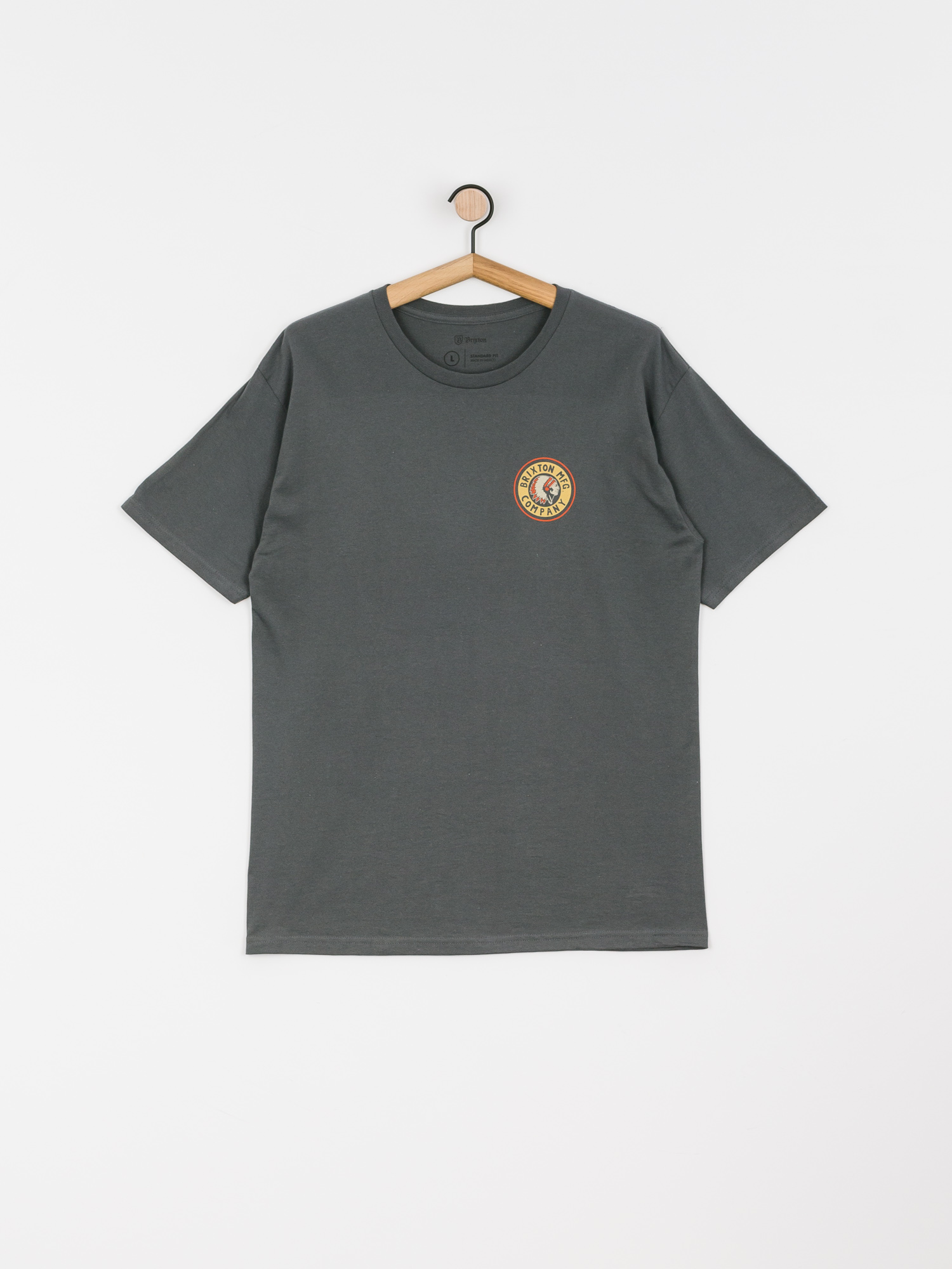 Brixton Rival II Stnd T-shirt (washed black/orange)