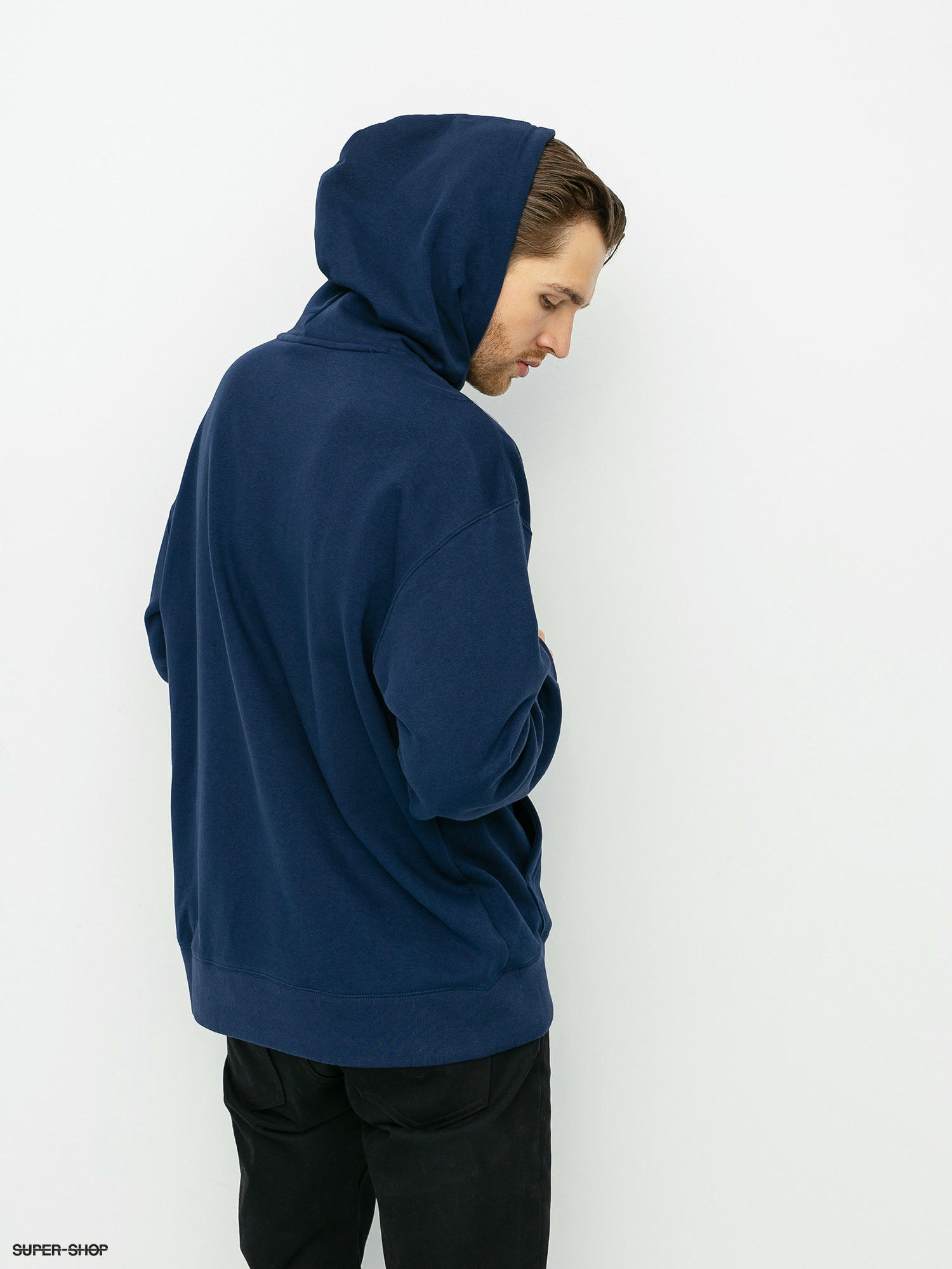 nike super oversized blue sweatshirt