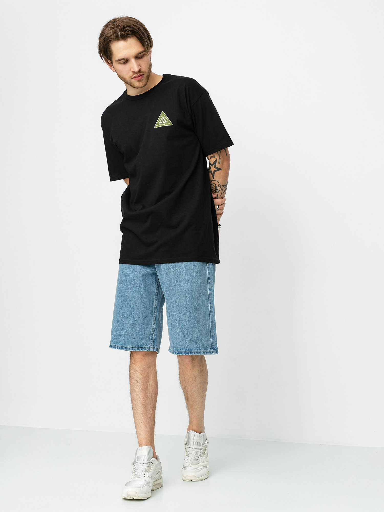 MassDnm Slang Jeans Shorts (light blue)