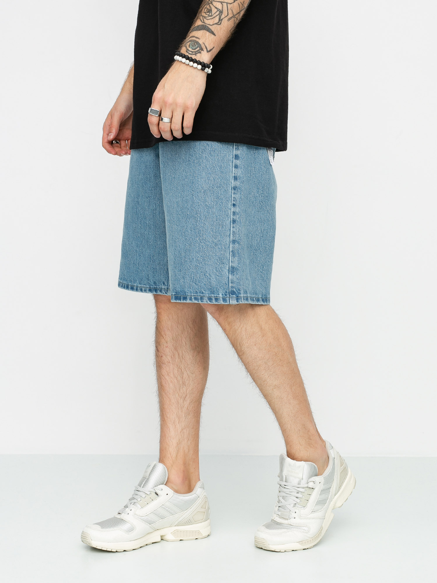 MassDnm Slang Jeans Shorts (light blue)