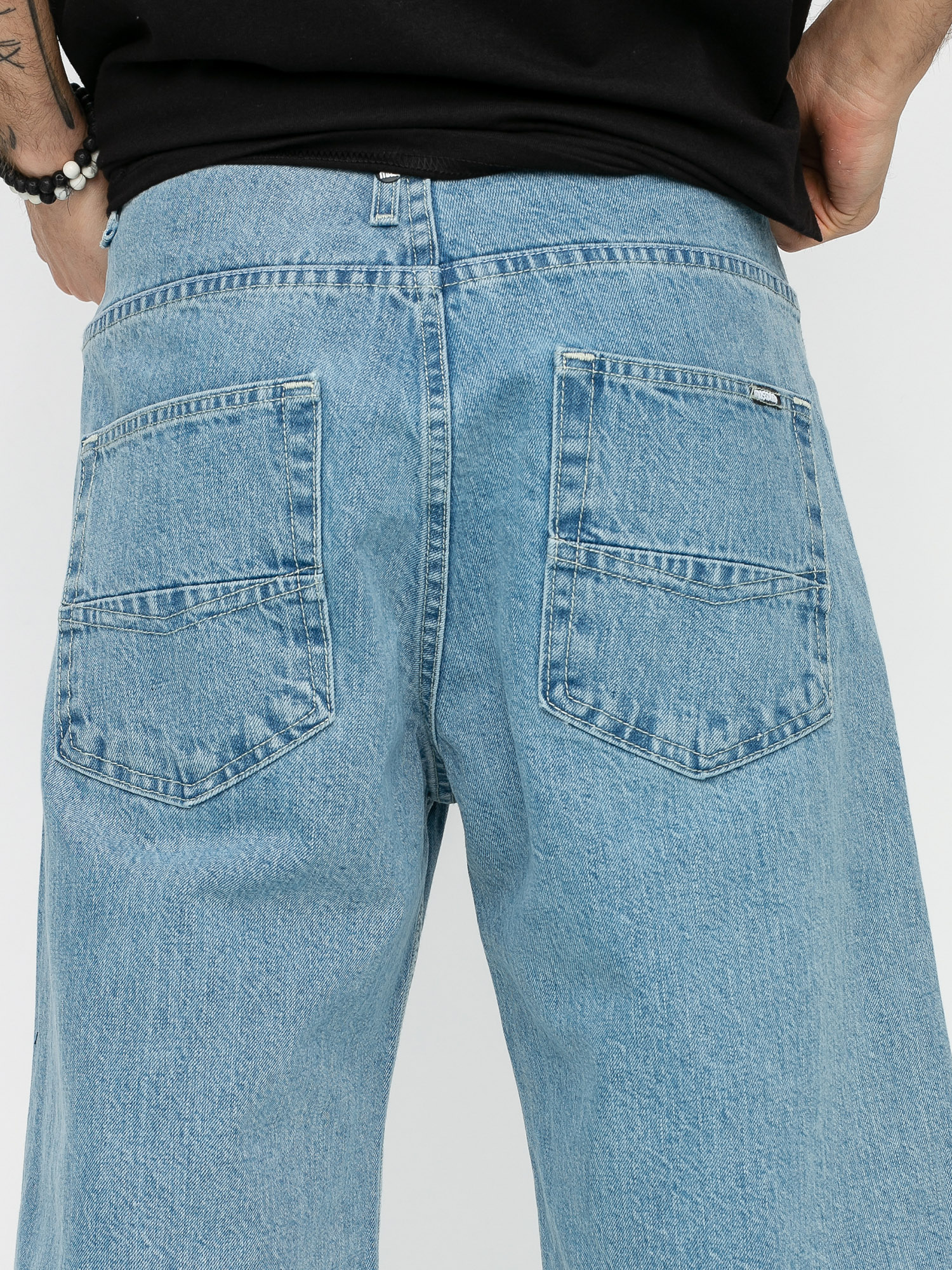 MassDnm Slang Jeans Shorts (light blue)