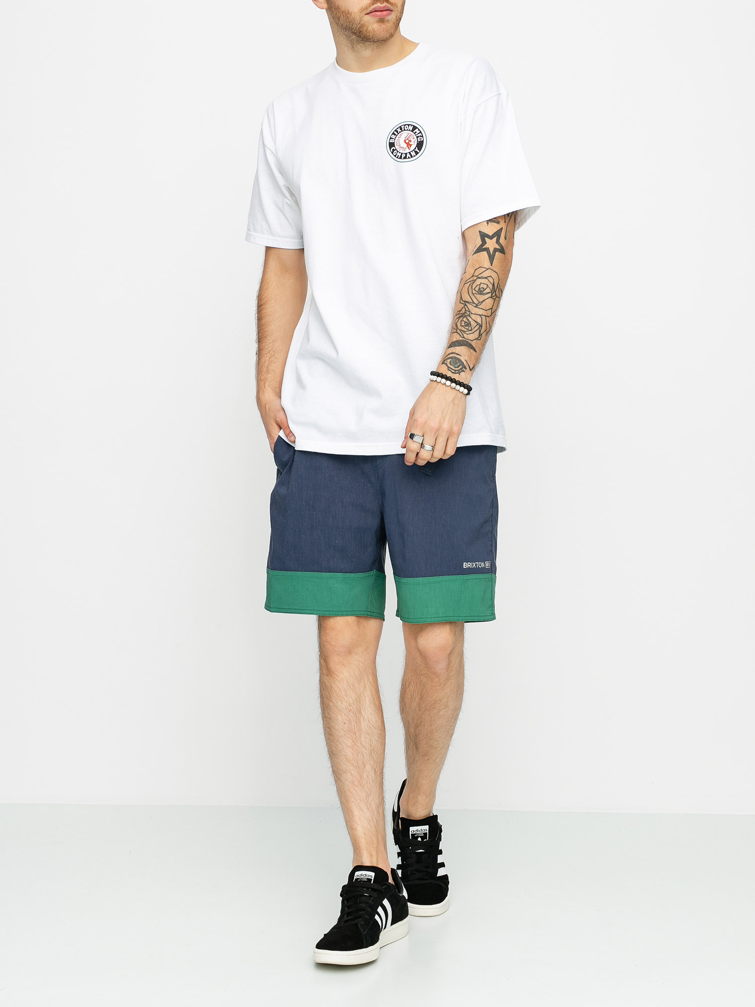 Brixton Cinch X Shorts (washed Navy Fern)