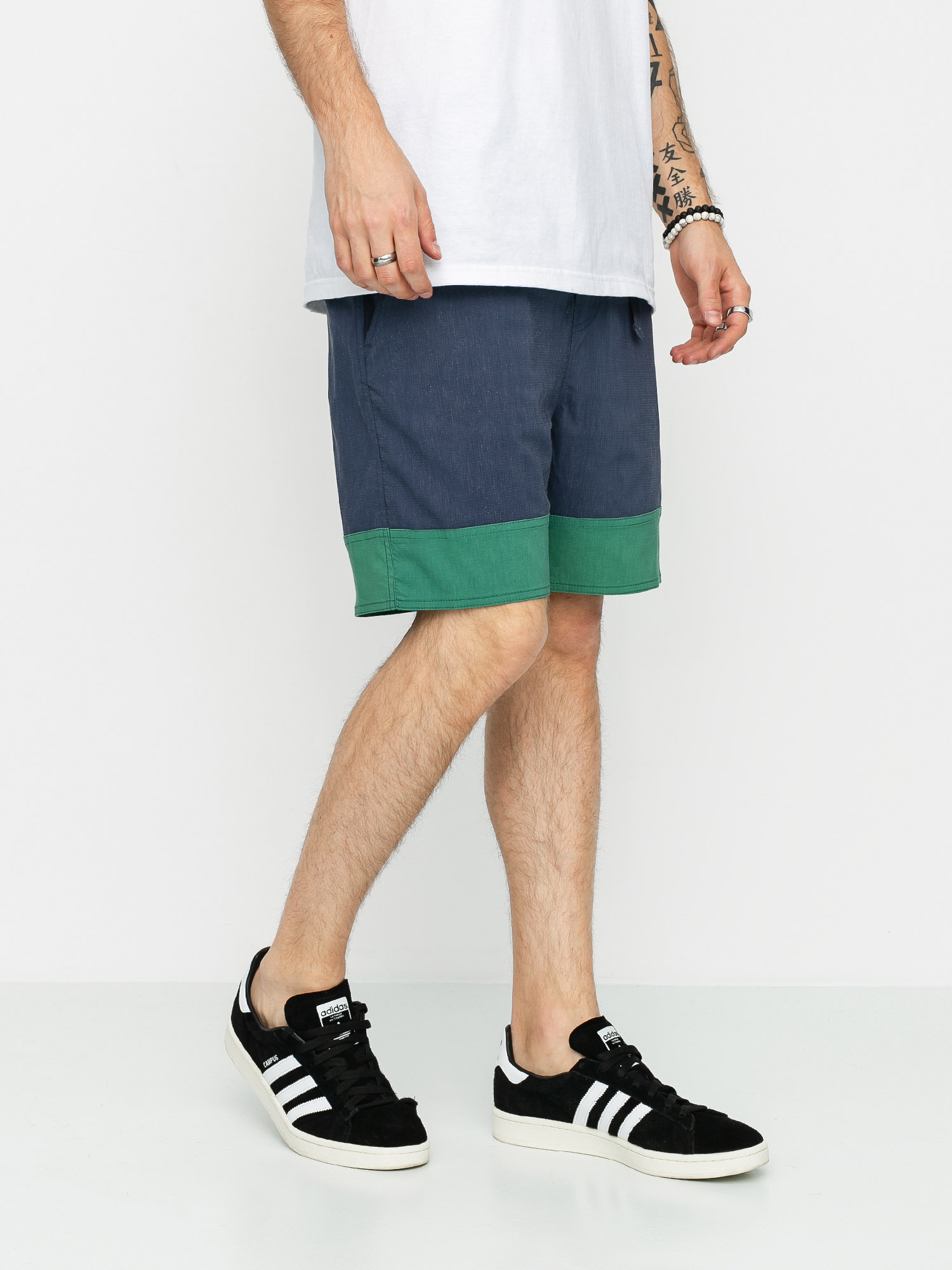 Brixton Cinch X Shorts (washed navy/fern)