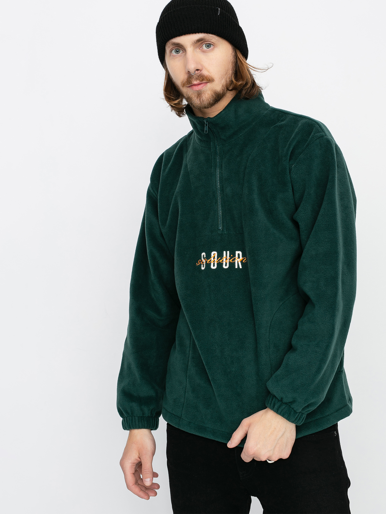 Sour Solution Spothunter Fleece Sweatshirt (forest green)