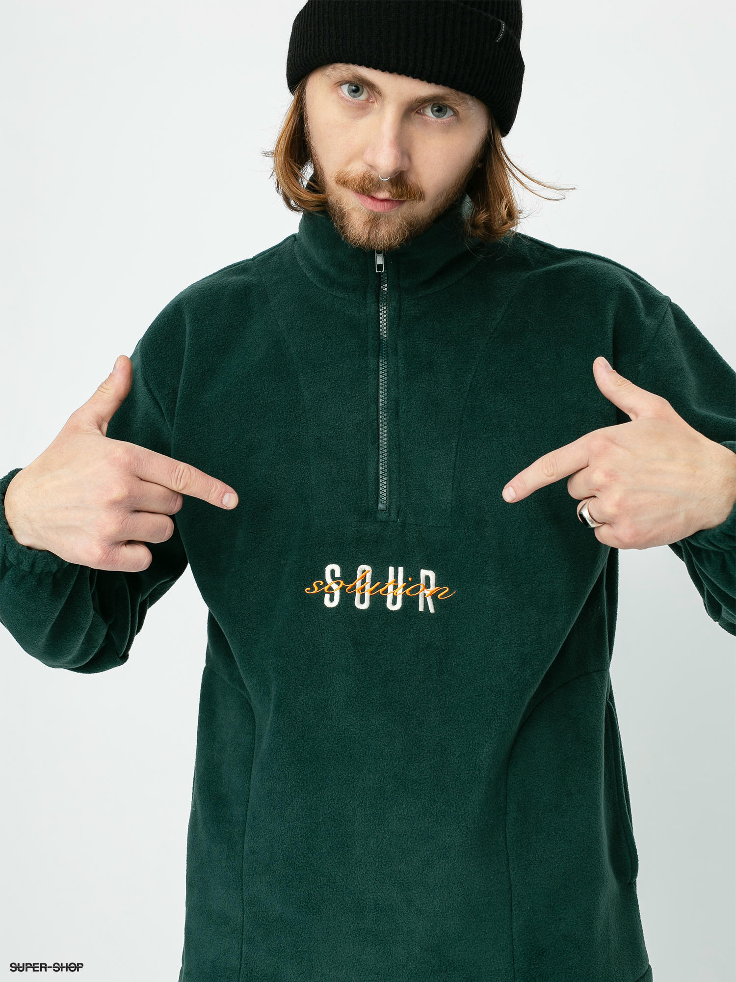 Sour Solution Spothunter Fleece Sweatshirt (forest green)