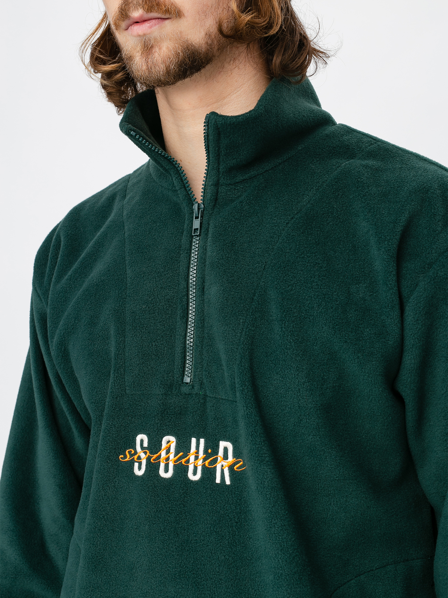 Sour Solution Spothunter Fleece Sweatshirt (forest green)