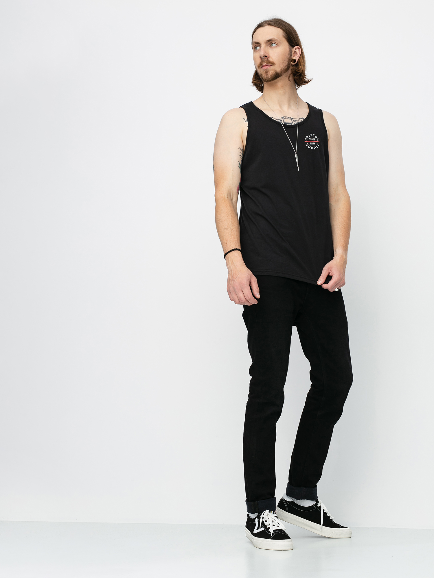 Brixton Oath V Tank top (black/red)