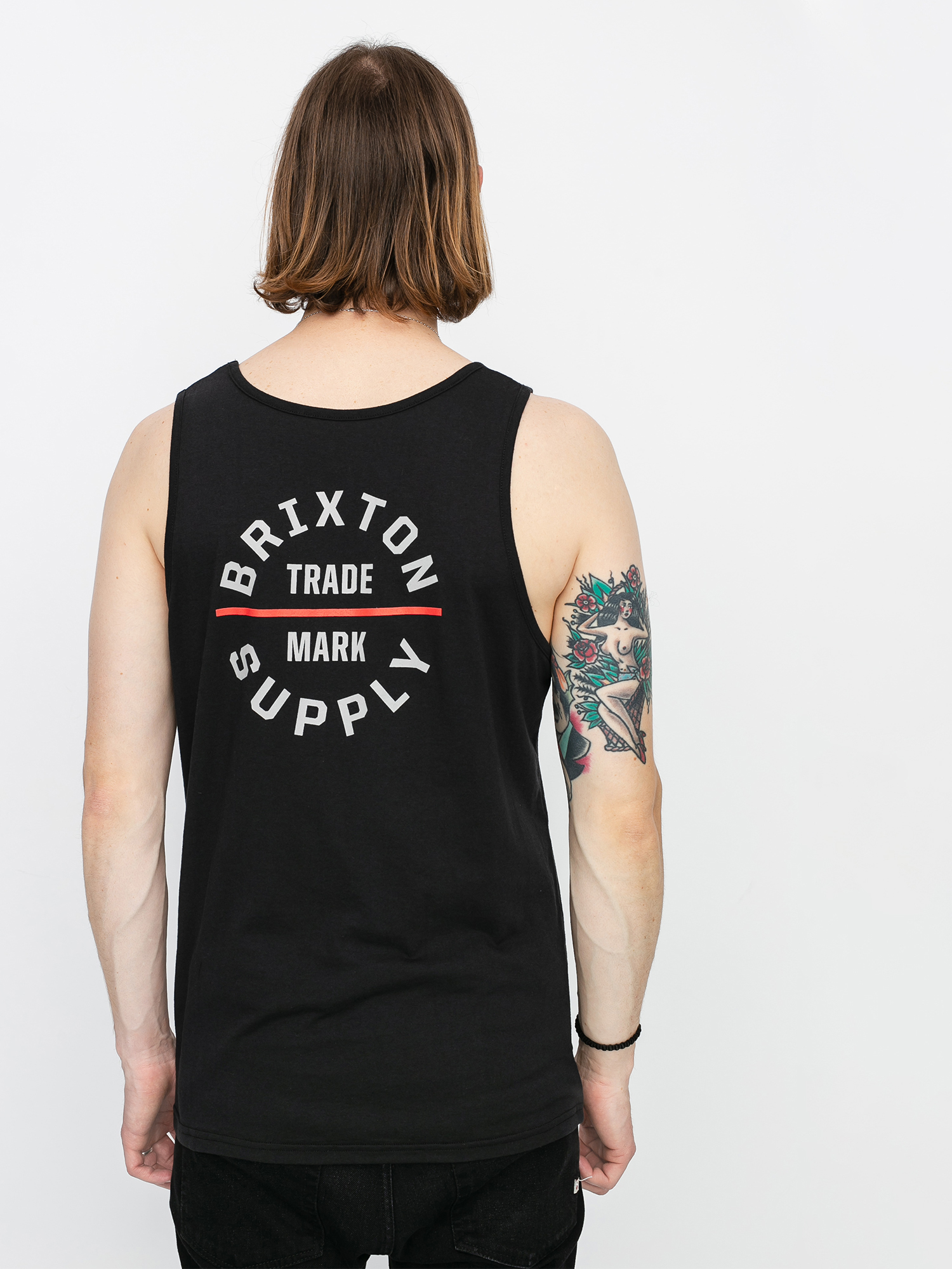 Brixton Oath V Tank top (black/red)
