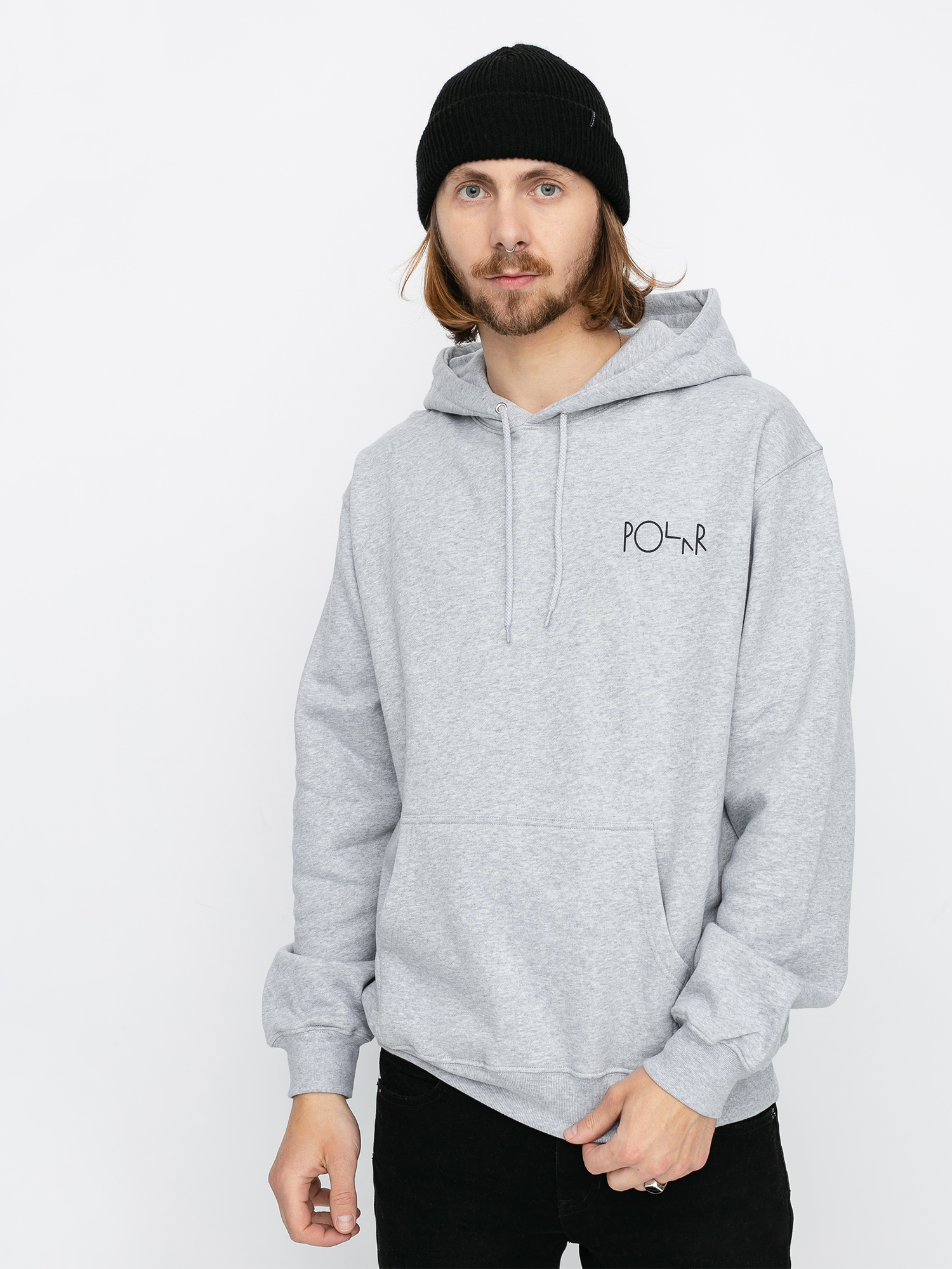 Polar Skate Fill Logo HD Hoodie (sport grey)