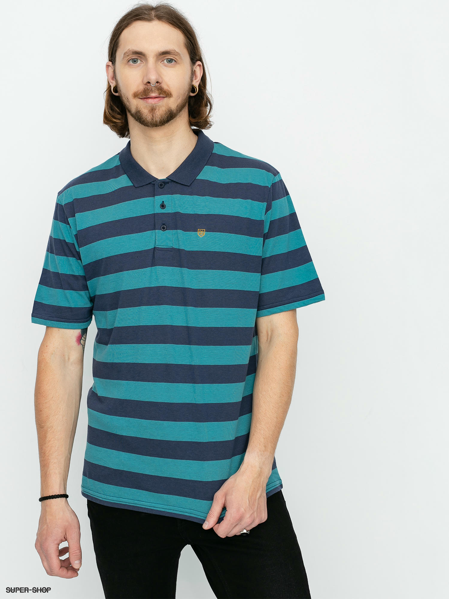 aqua blue polo t shirt