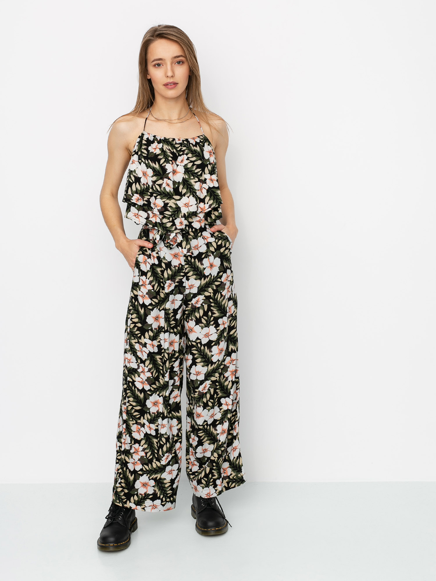 Volcom Top Coco Halter Cami T-shirt Wmn (black combo)