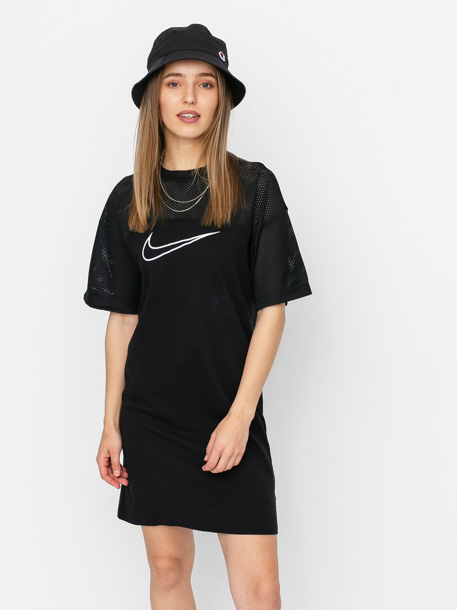 black and white nike dress