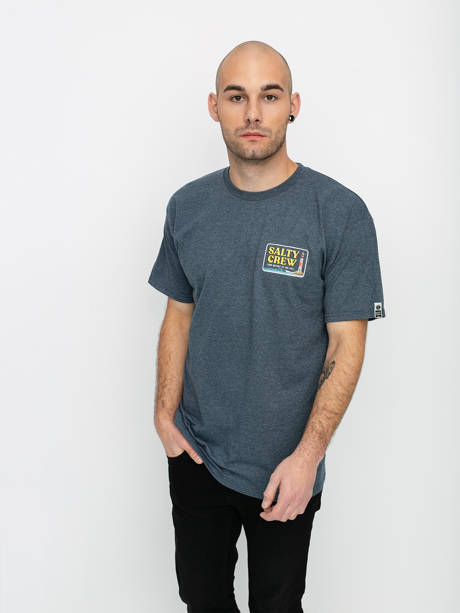 Salty Crew Point Loma T Shirt Navy Heather Salty Crew Point Loma T Shirt Navy Heather