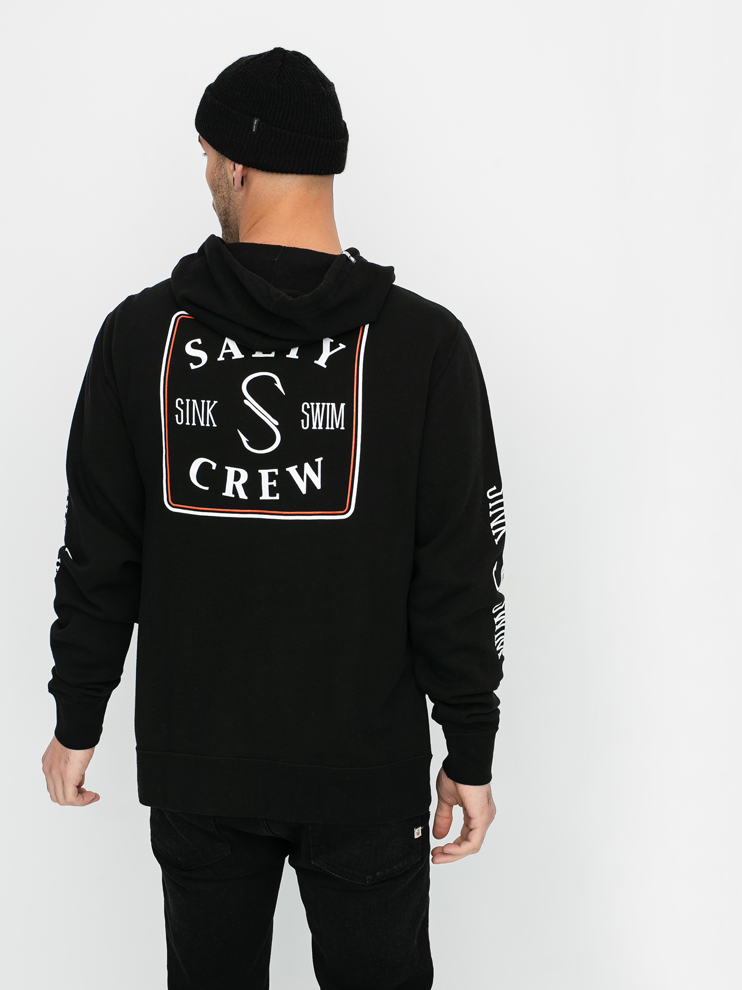 salty crew black hoodie