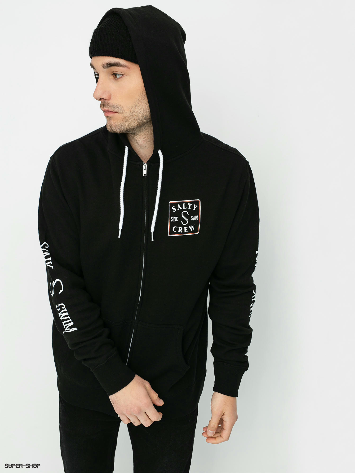 salty crew black hoodie