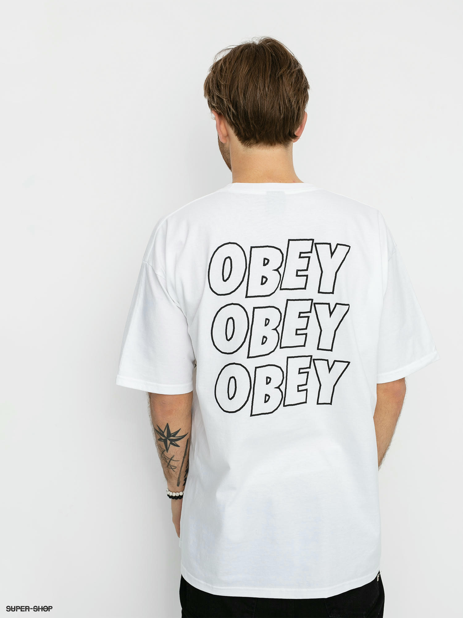 Obey Obey Jumbled Eyes 2 T Shirt White