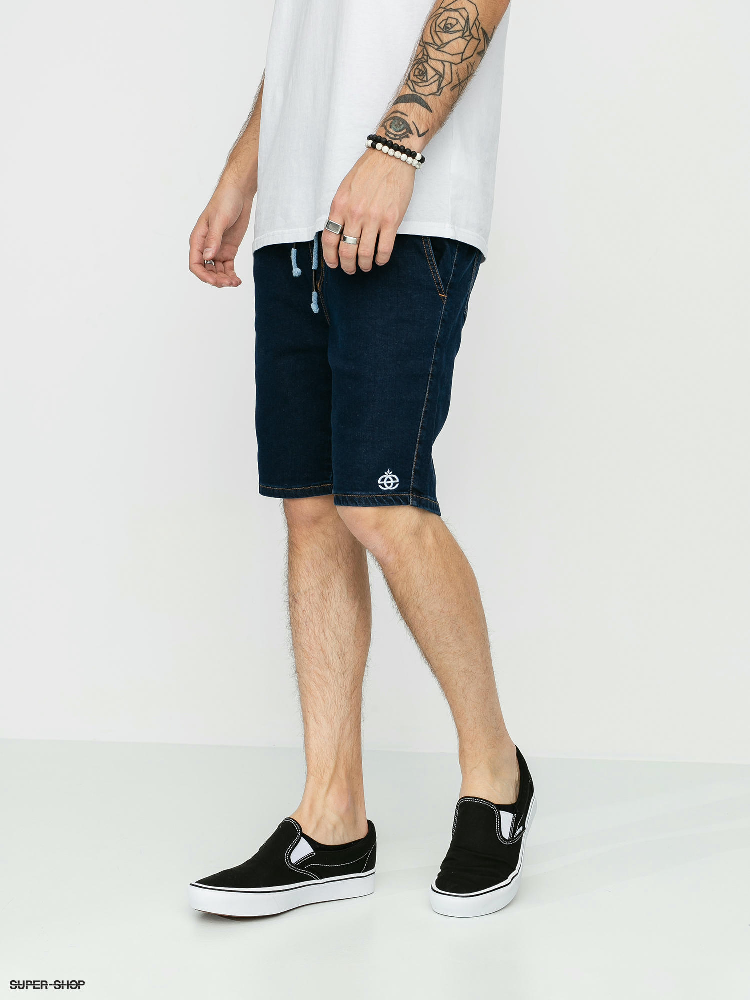 jogger denim shorts