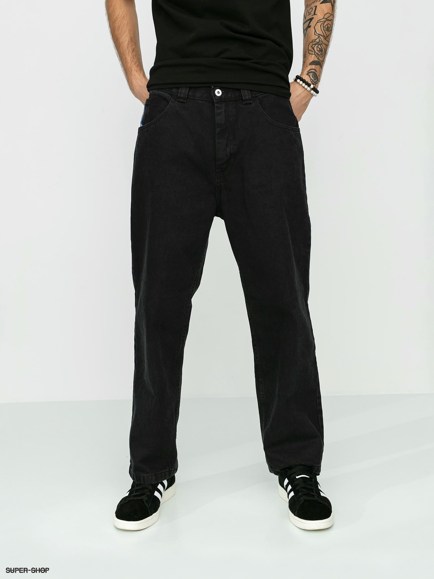 Polar Skate 93 Denim Pants (pitch black)