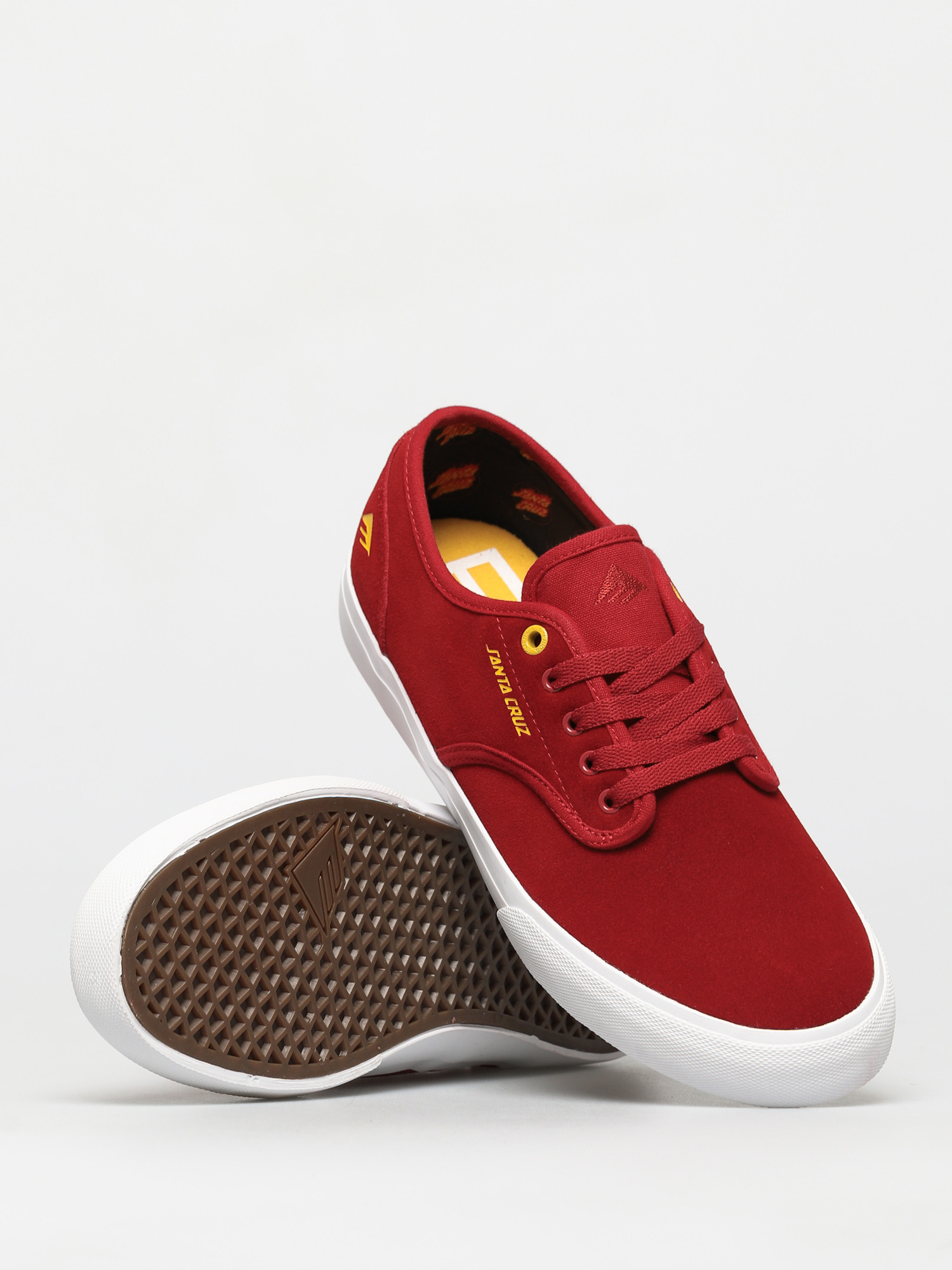 Emerica Wino Standard X Santa Cruz Shoes (red/white)