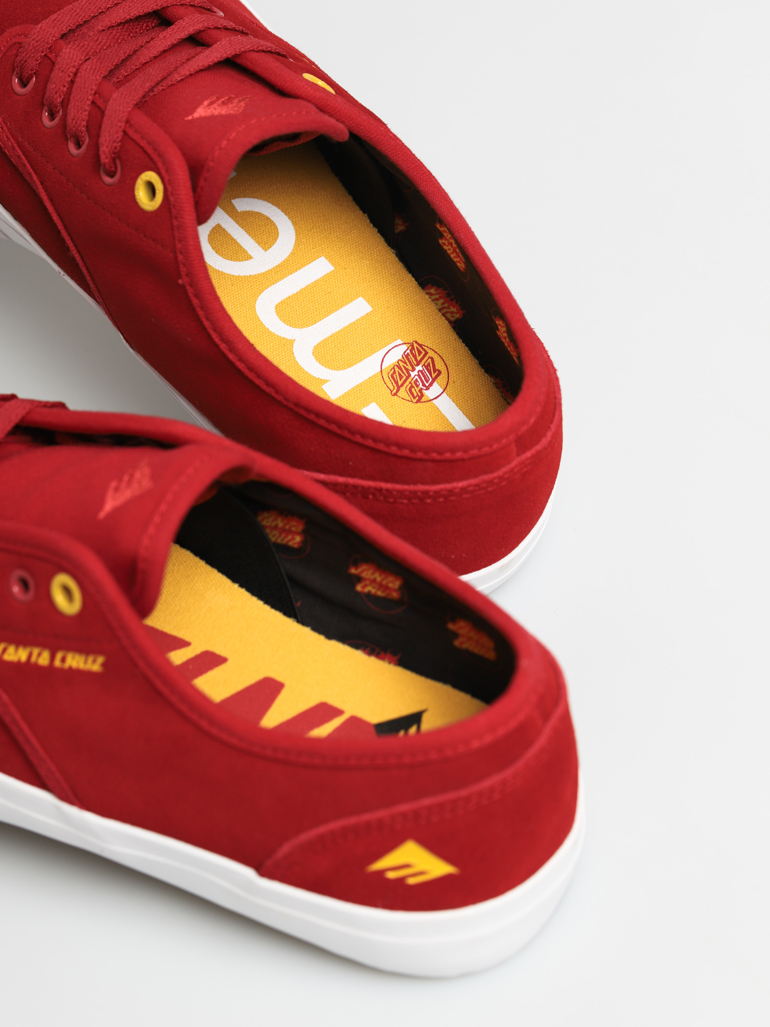 Emerica Wino Standard X Santa Cruz Shoes (red/white)