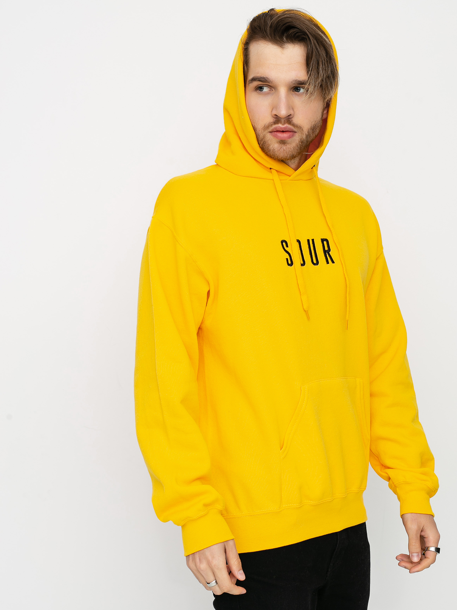 yellow security hoodie
