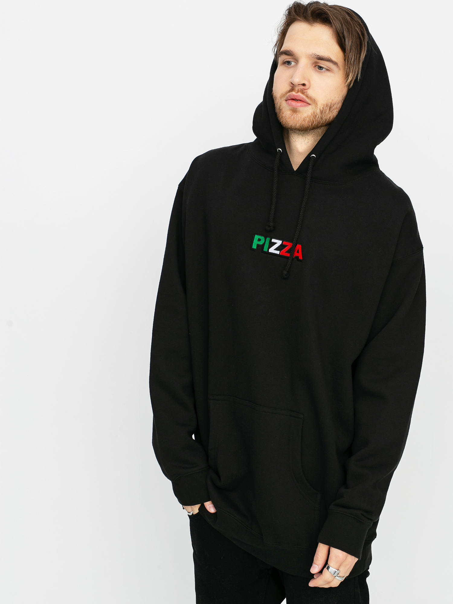 Pizza Skateboards Tri Logo HD Hoodie (black)