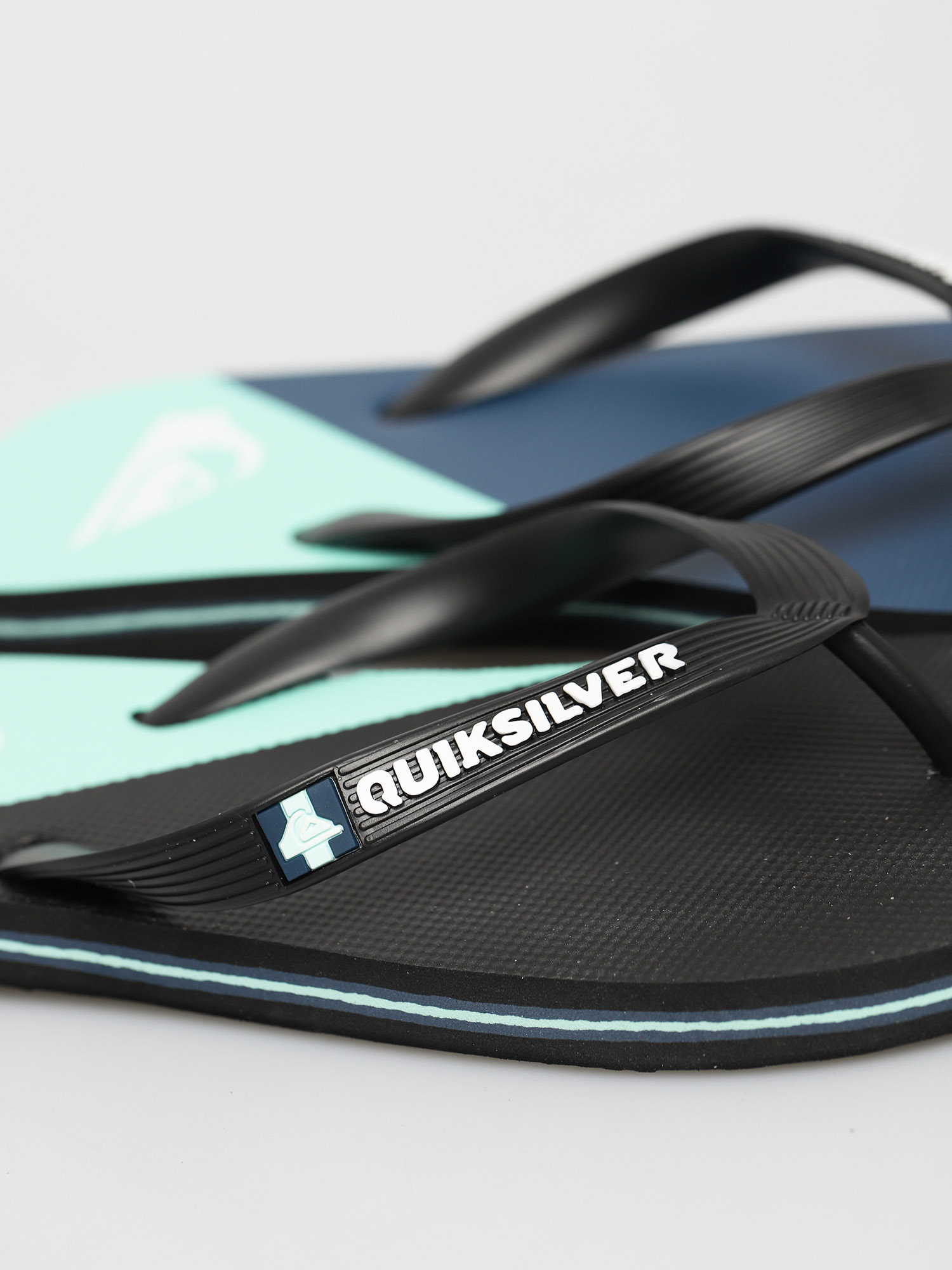 Quiksilver Molokai New Wave Flip-flops (black/blue/black)