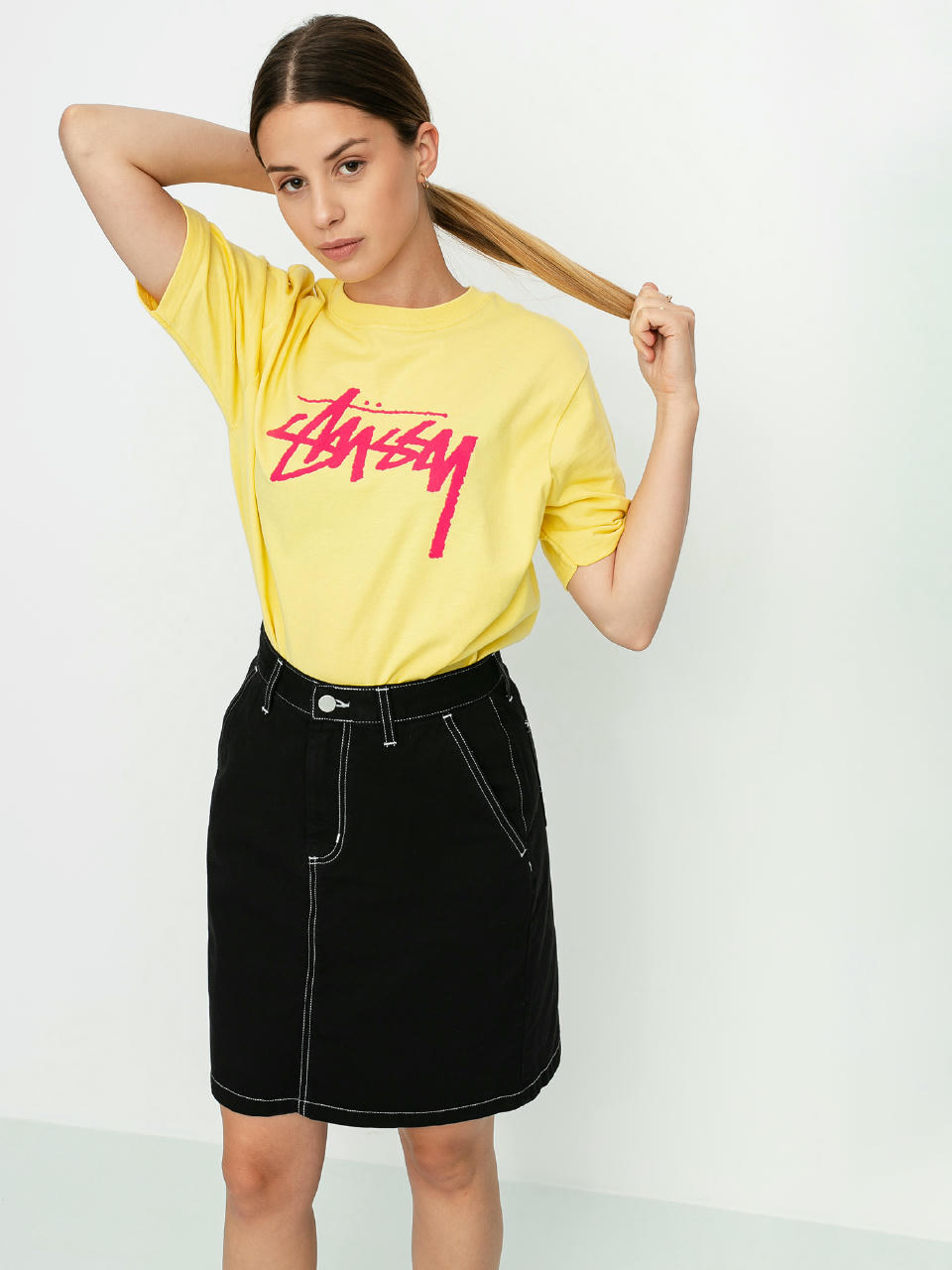 Stussy Stock T-shirt Wmn (yellow)